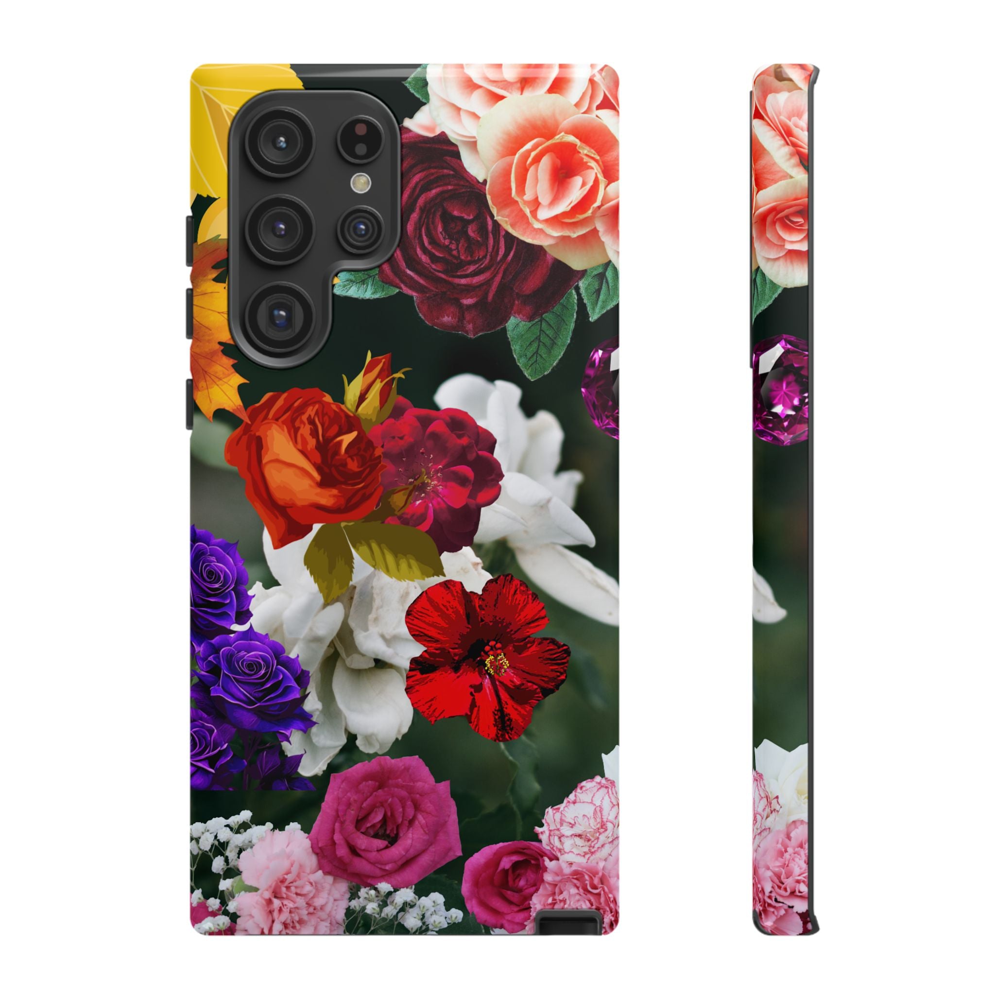 Vintage Mixed Roses Phone Case | Floral Tough Case
