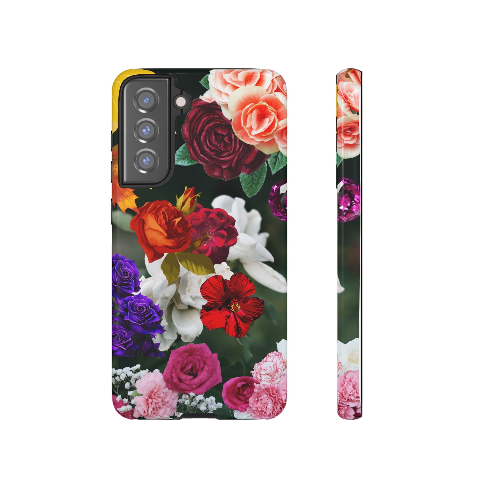 Vintage Mixed Roses Phone Case | Floral Tough Case