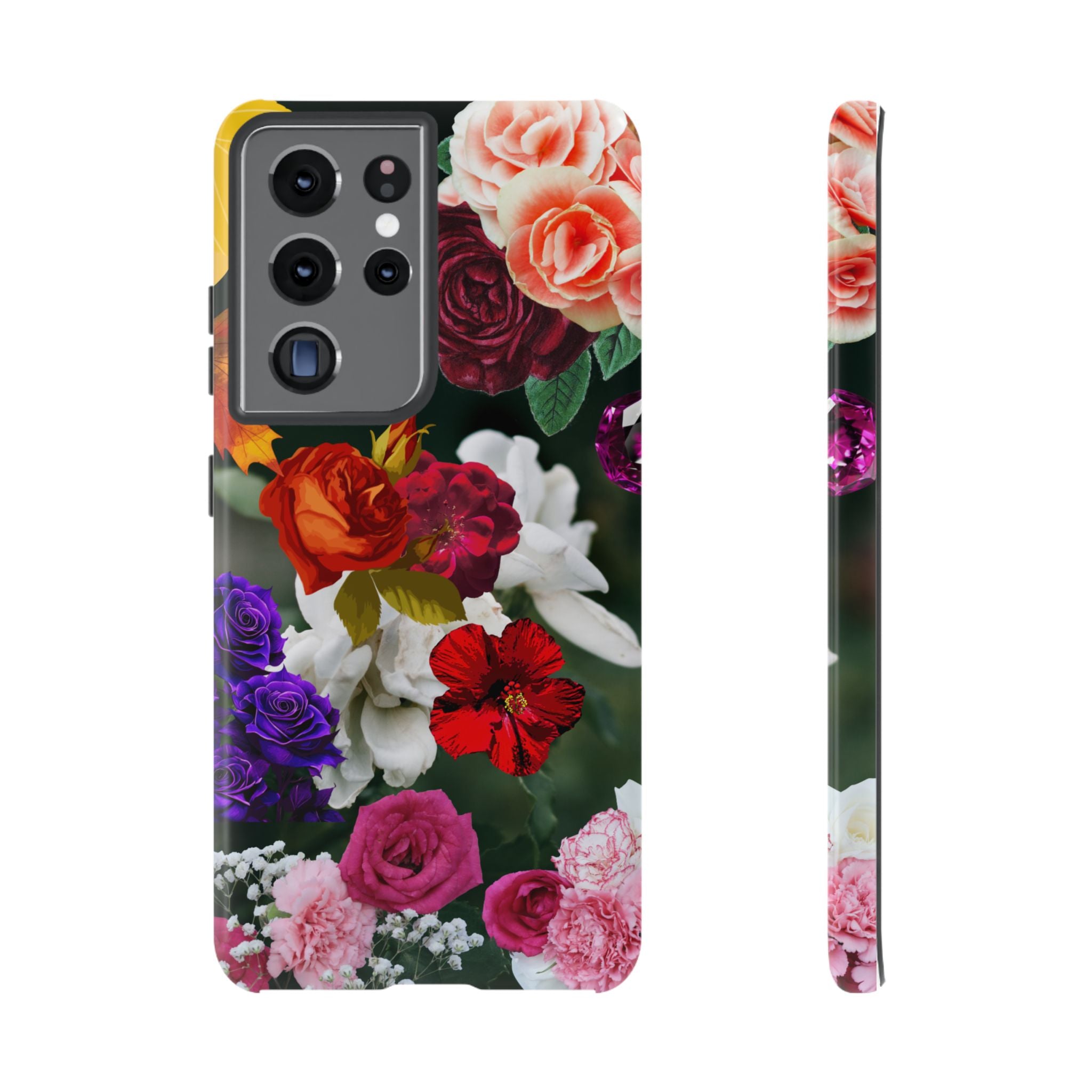 Vintage Mixed Roses Phone Case | Floral Tough Case