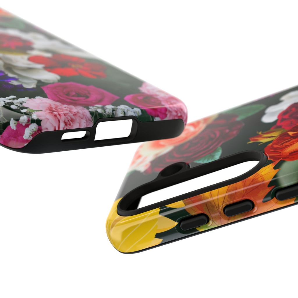 Vintage Mixed Roses Phone Case | Floral Tough Case