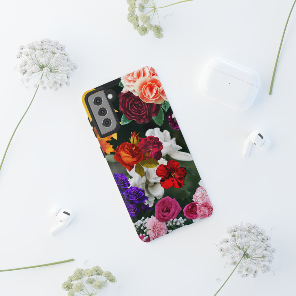 Vintage Mixed Roses Phone Case | Floral Tough Case