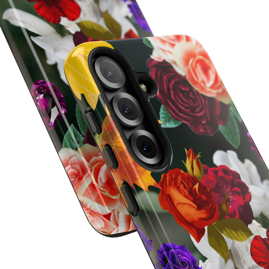 Vintage Mixed Roses Phone Case | Floral Tough Case