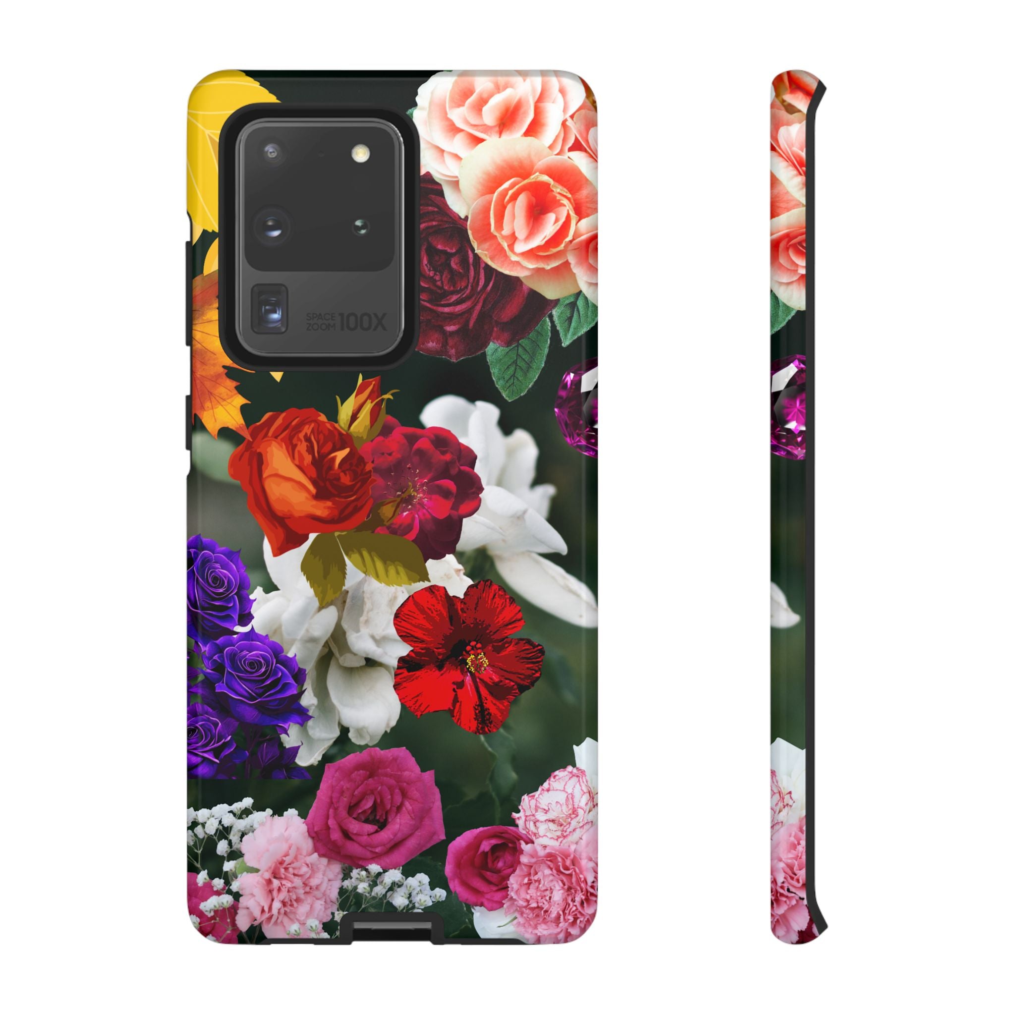 Vintage Mixed Roses Phone Case | Floral Tough Case