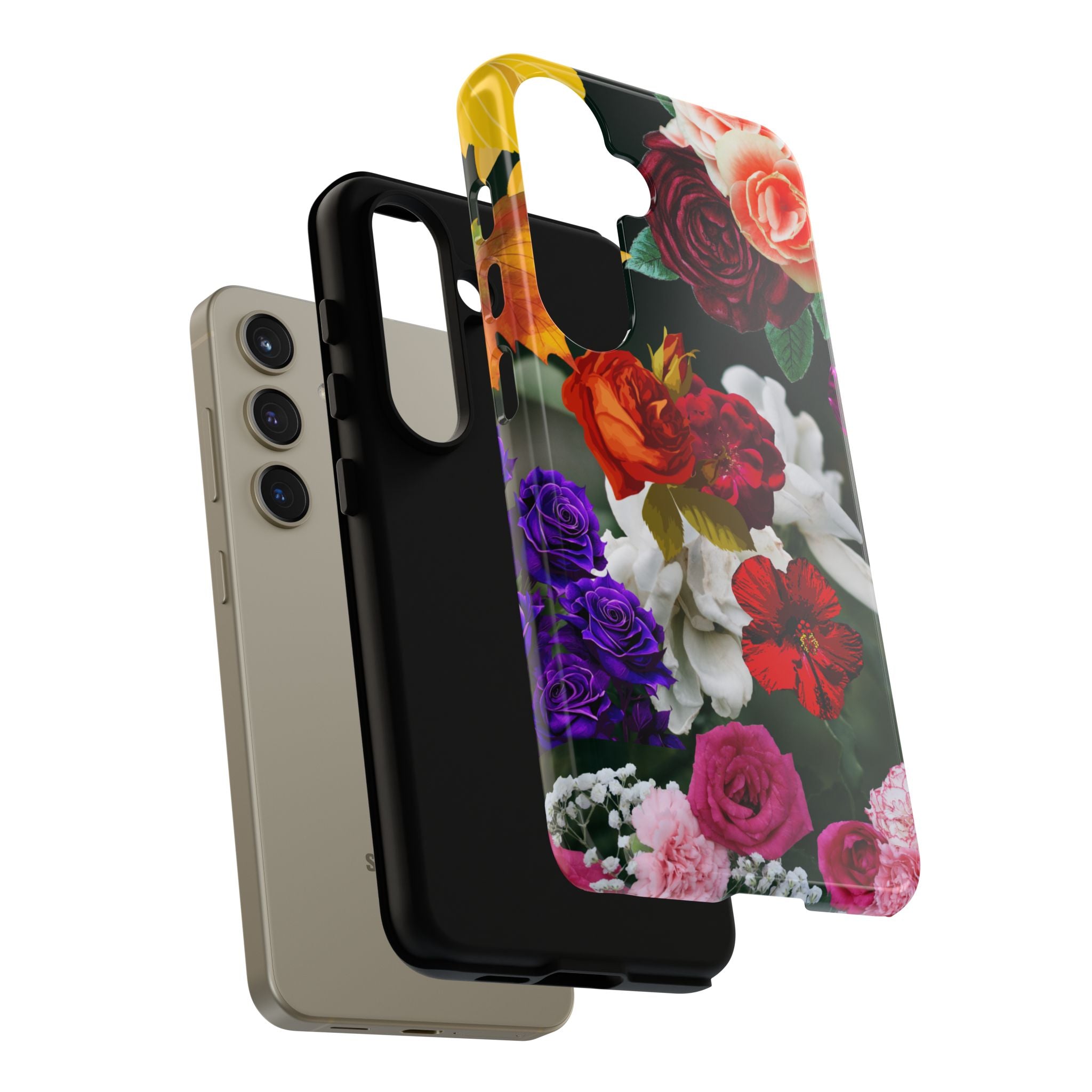 Vintage Mixed Roses Phone Case | Floral Tough Case