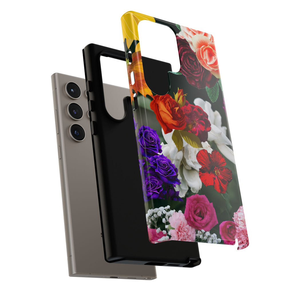Vintage Mixed Roses Phone Case | Floral Tough Case