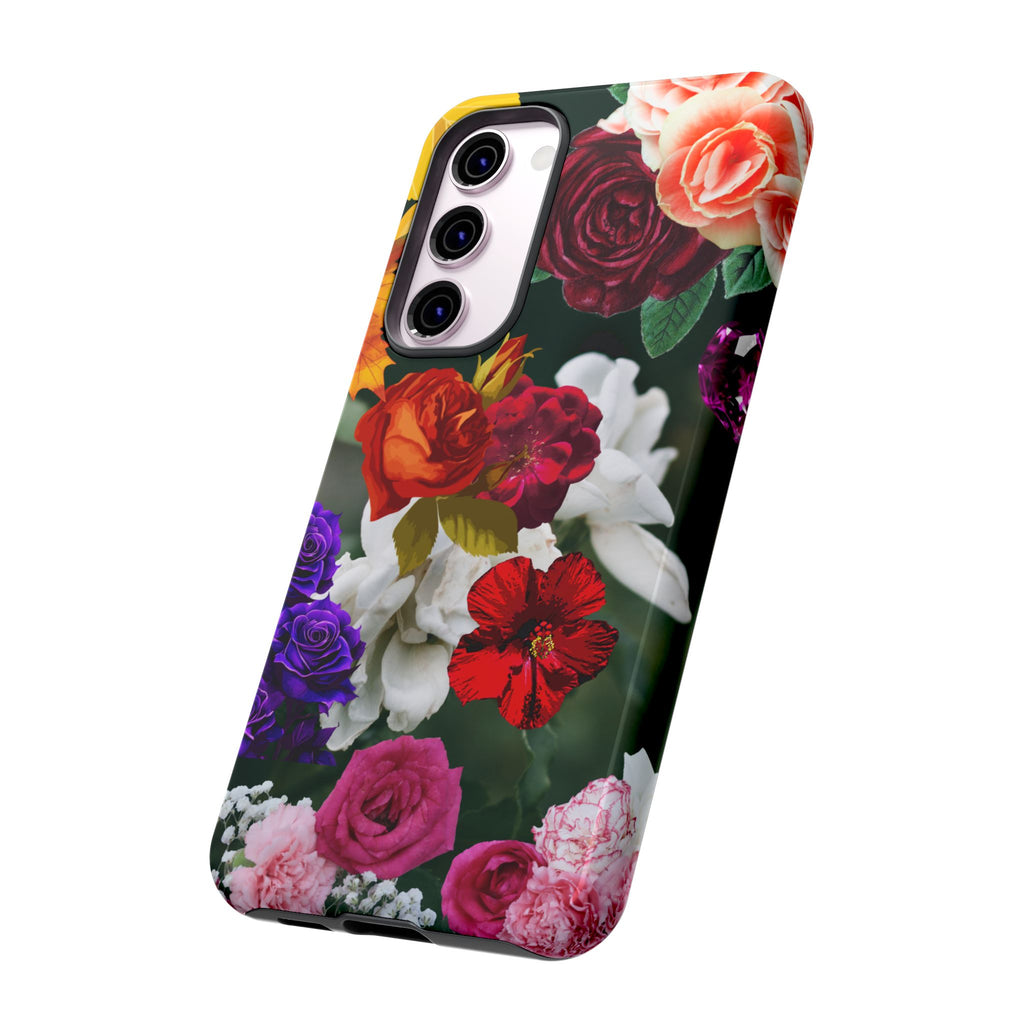 Vintage Mixed Roses Phone Case | Floral Tough Case