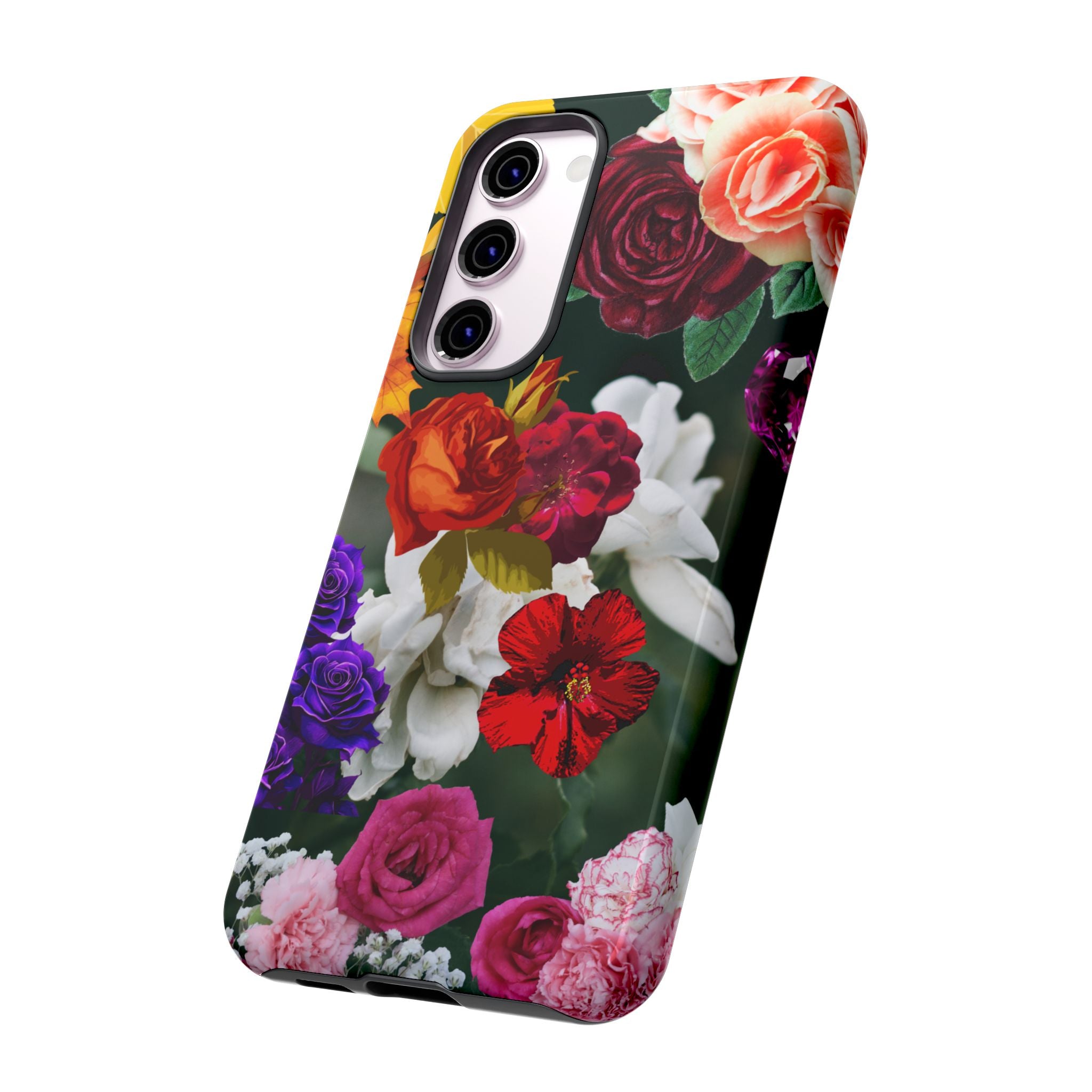 Vintage Mixed Roses Phone Case | Floral Tough Case