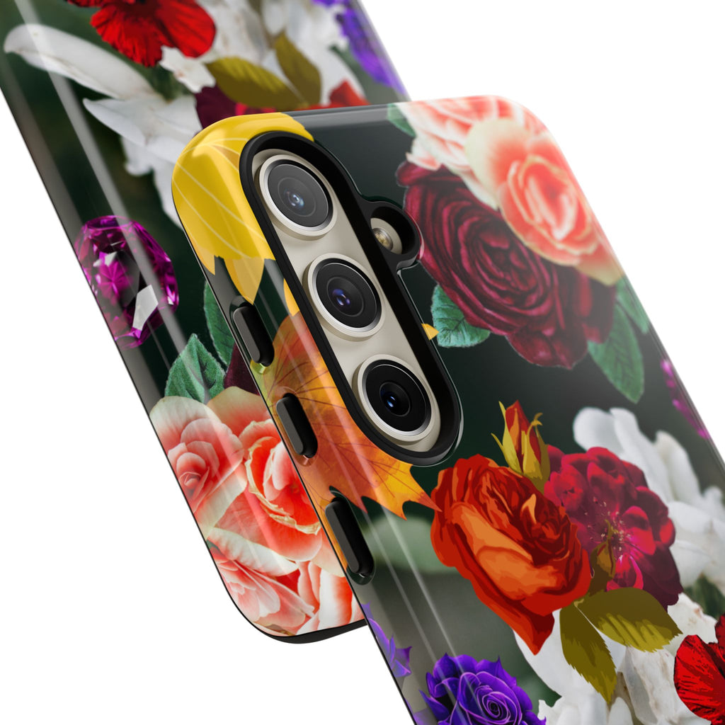 Vintage Mixed Roses Phone Case | Floral Tough Case
