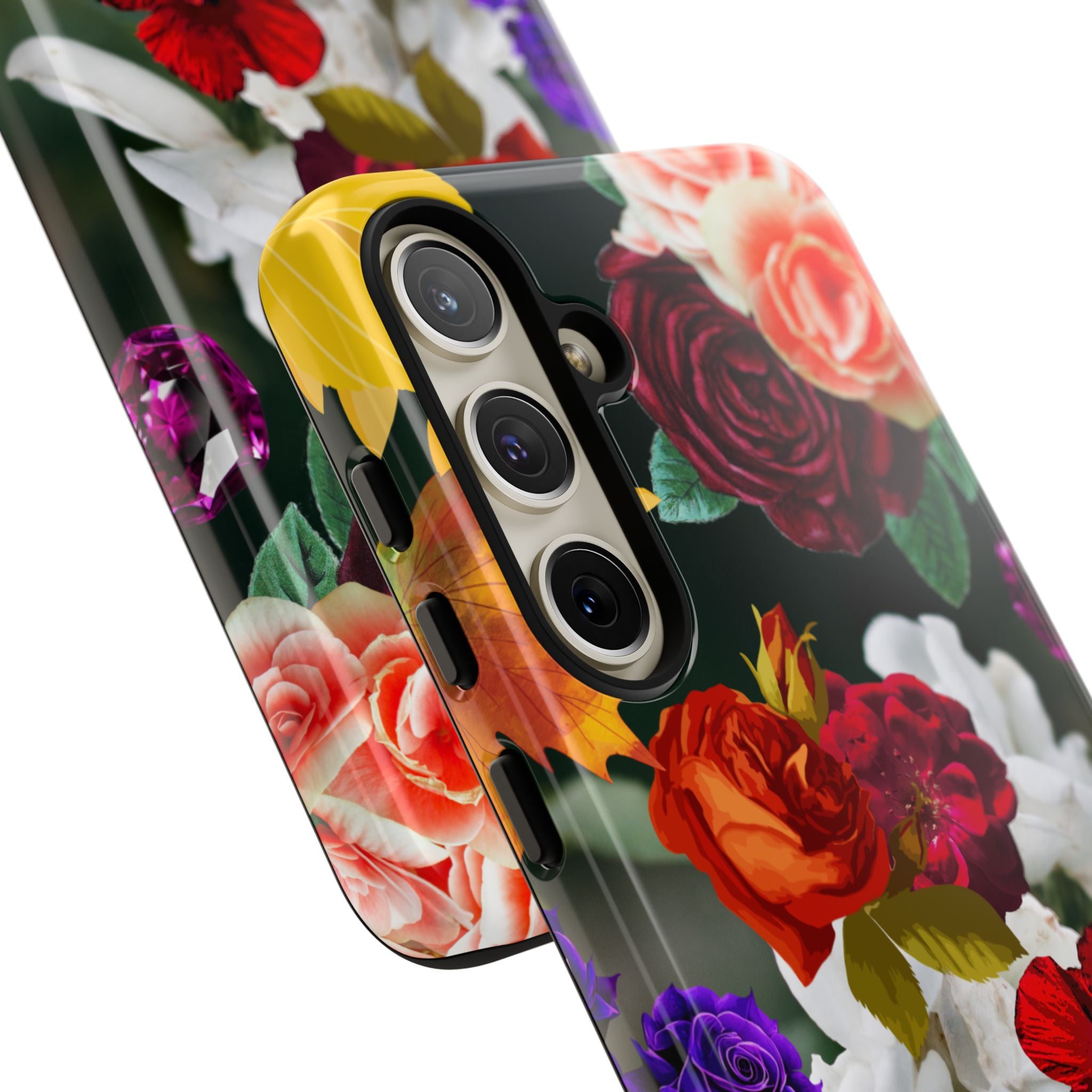 Vintage Mixed Roses Phone Case | Floral Tough Case