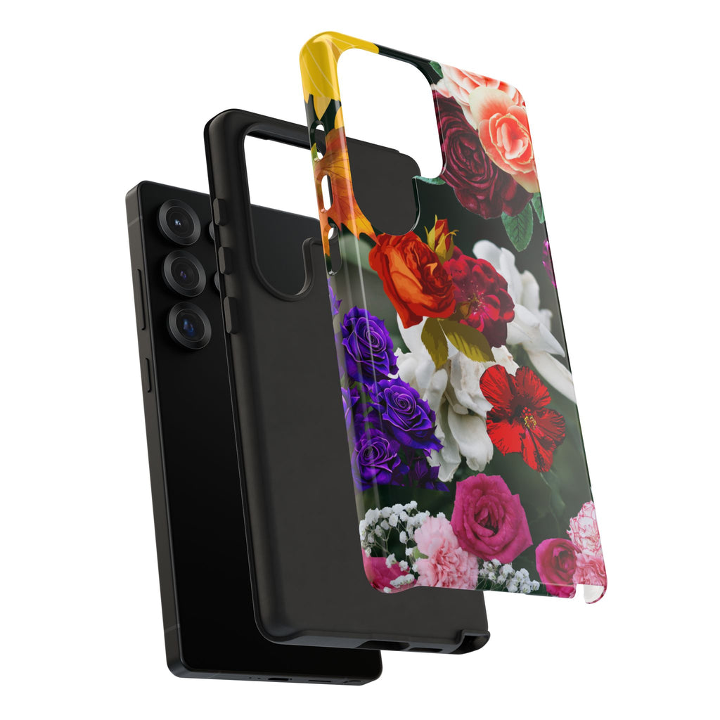 Vintage Mixed Roses Phone Case | Floral Tough Case