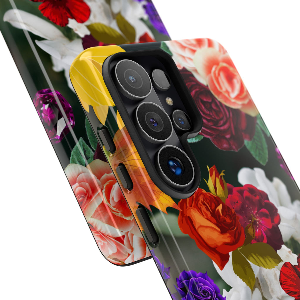 Vintage Mixed Roses Phone Case | Floral Tough Case