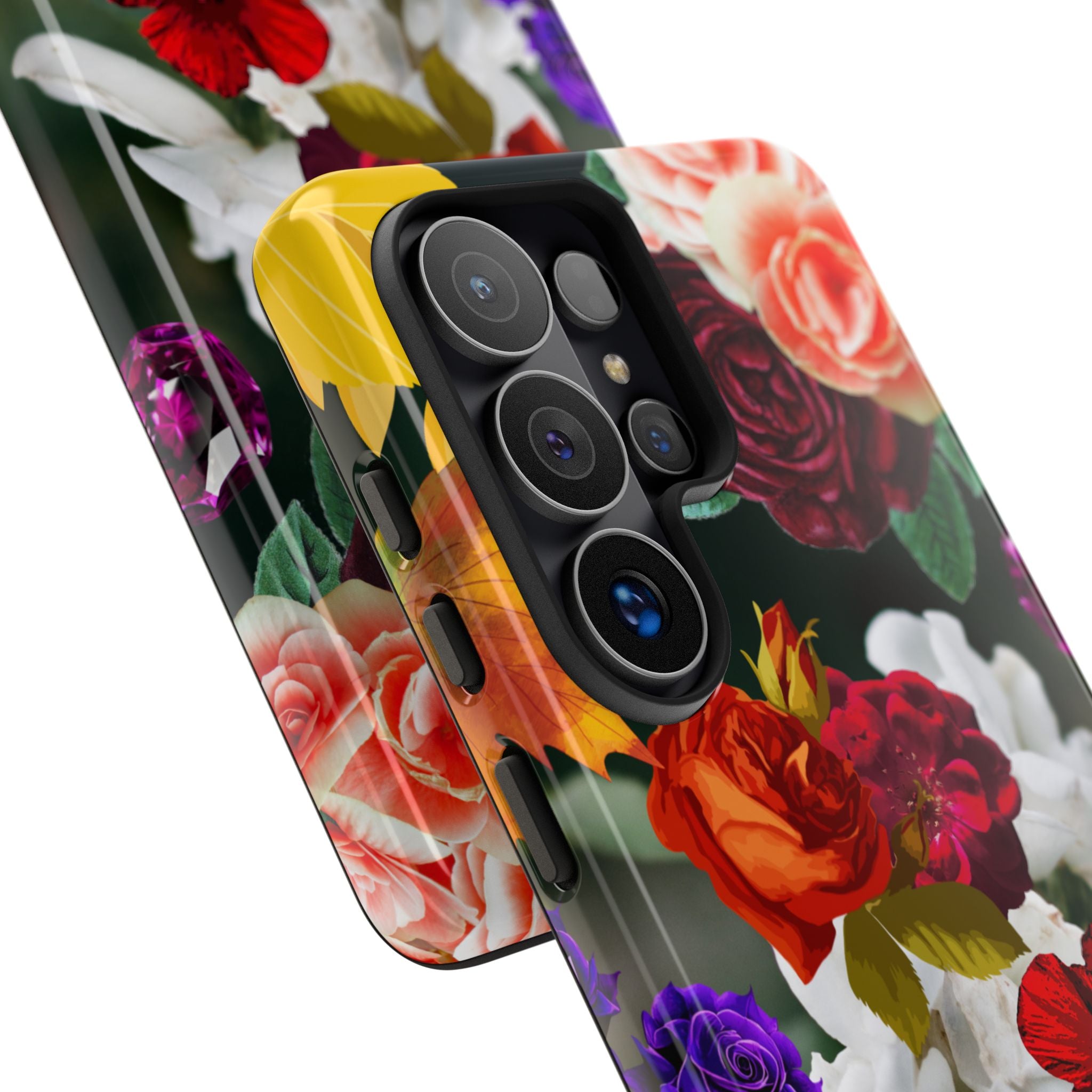 Vintage Mixed Roses Phone Case | Floral Tough Case