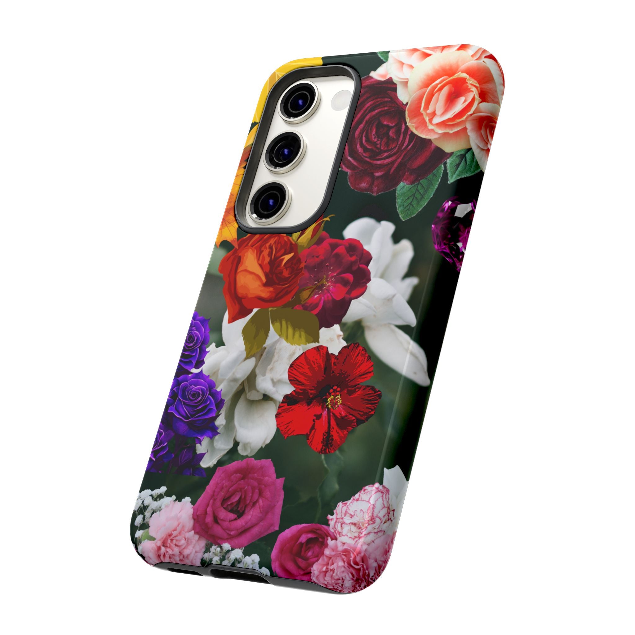 Vintage Mixed Roses Phone Case | Floral Tough Case
