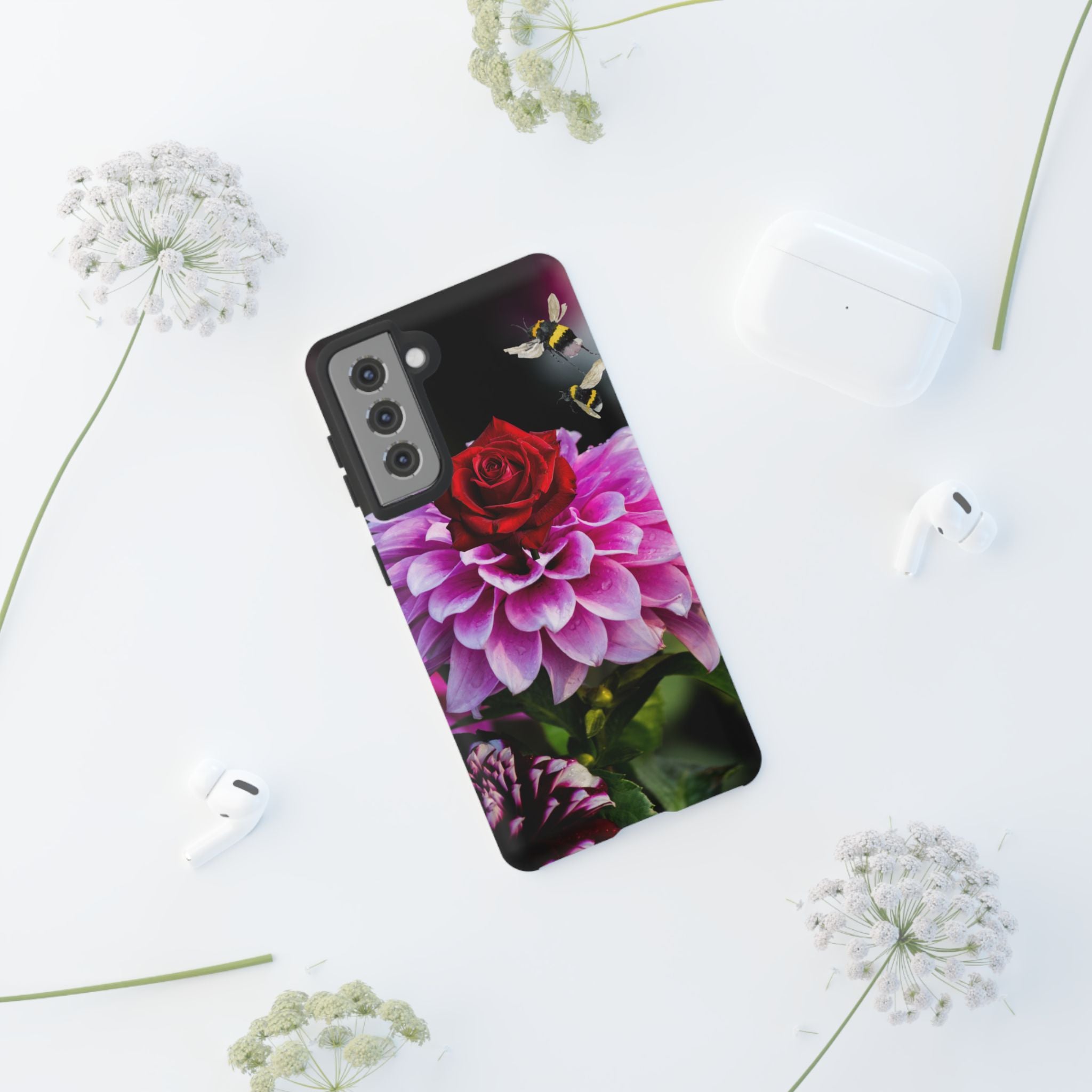 Vintage Floral Bouquet Tough Case | Colorful Roses Phone Cover