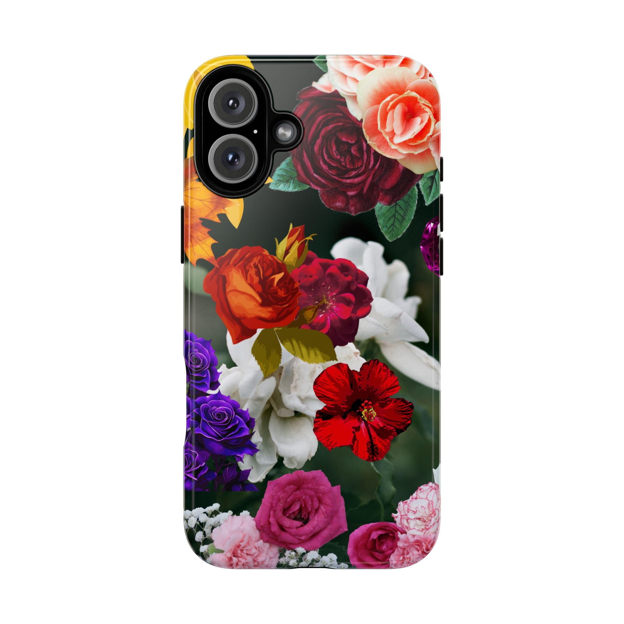 Vintage Mixed Roses Phone Case | Floral Tough Case