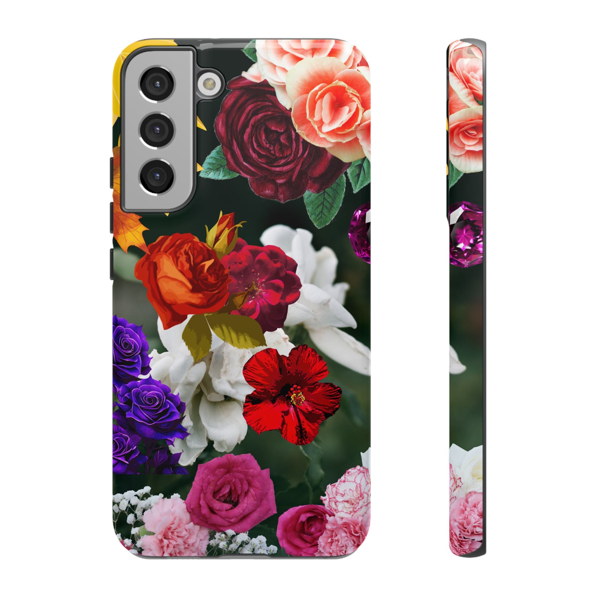 Vintage Mixed Roses Phone Case | Floral Tough Case
