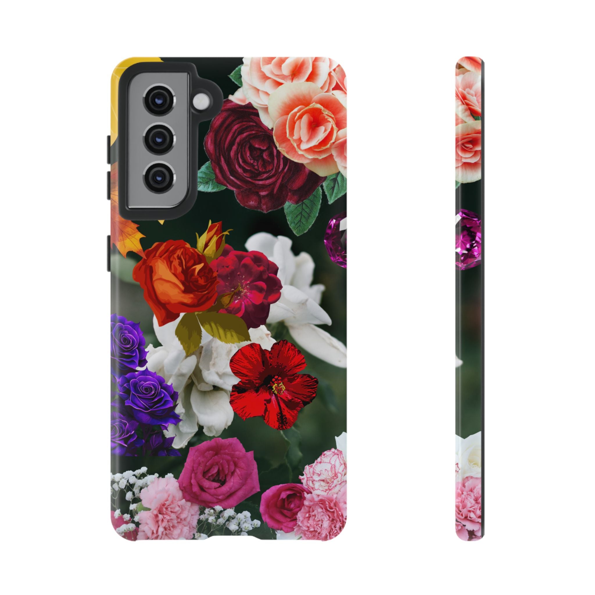 Vintage Mixed Roses Phone Case | Floral Tough Case