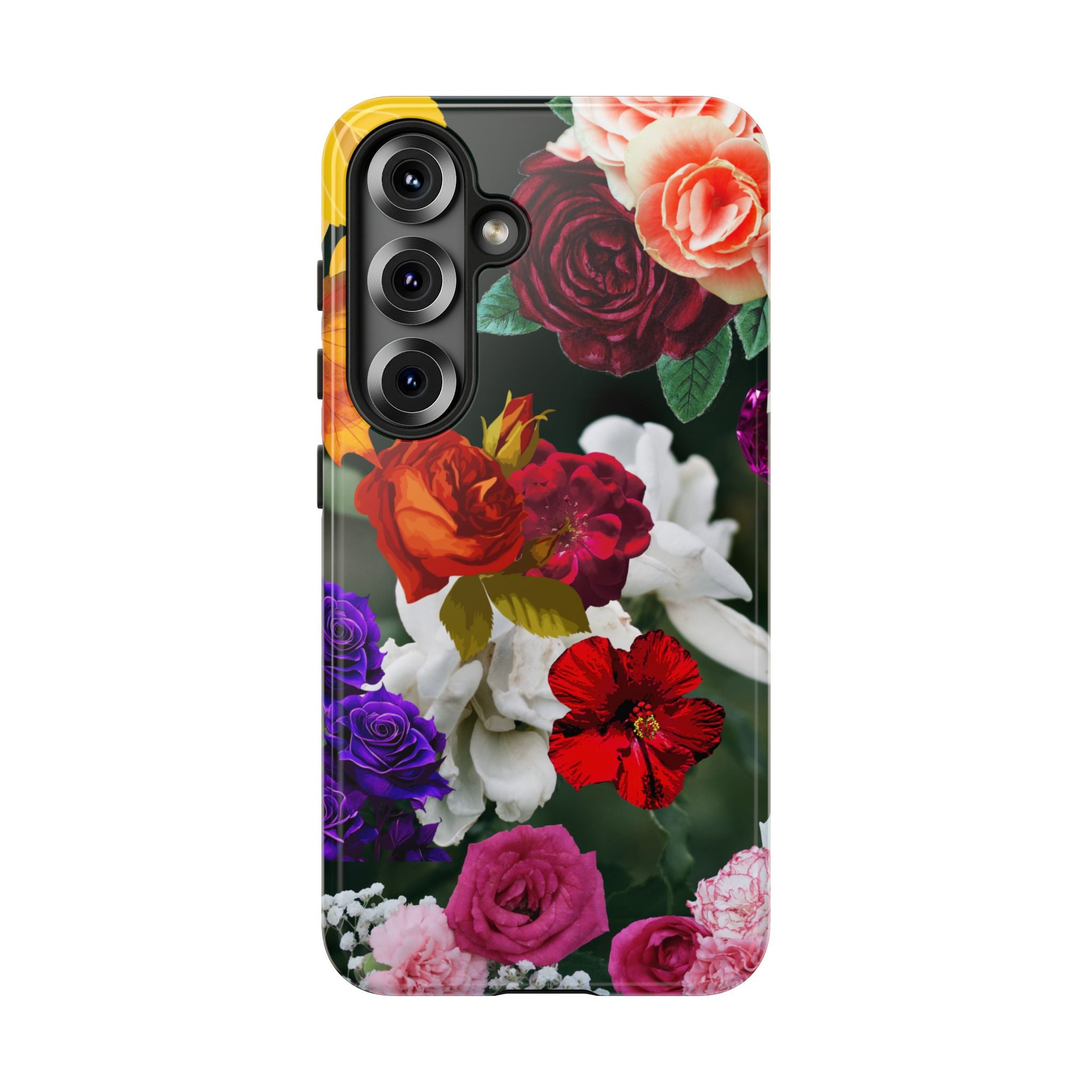 Vintage Mixed Roses Phone Case | Floral Tough Case