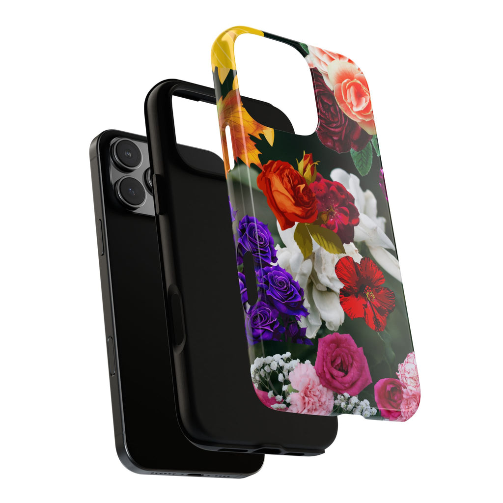 Vintage Mixed Roses Phone Case | Floral Tough Case