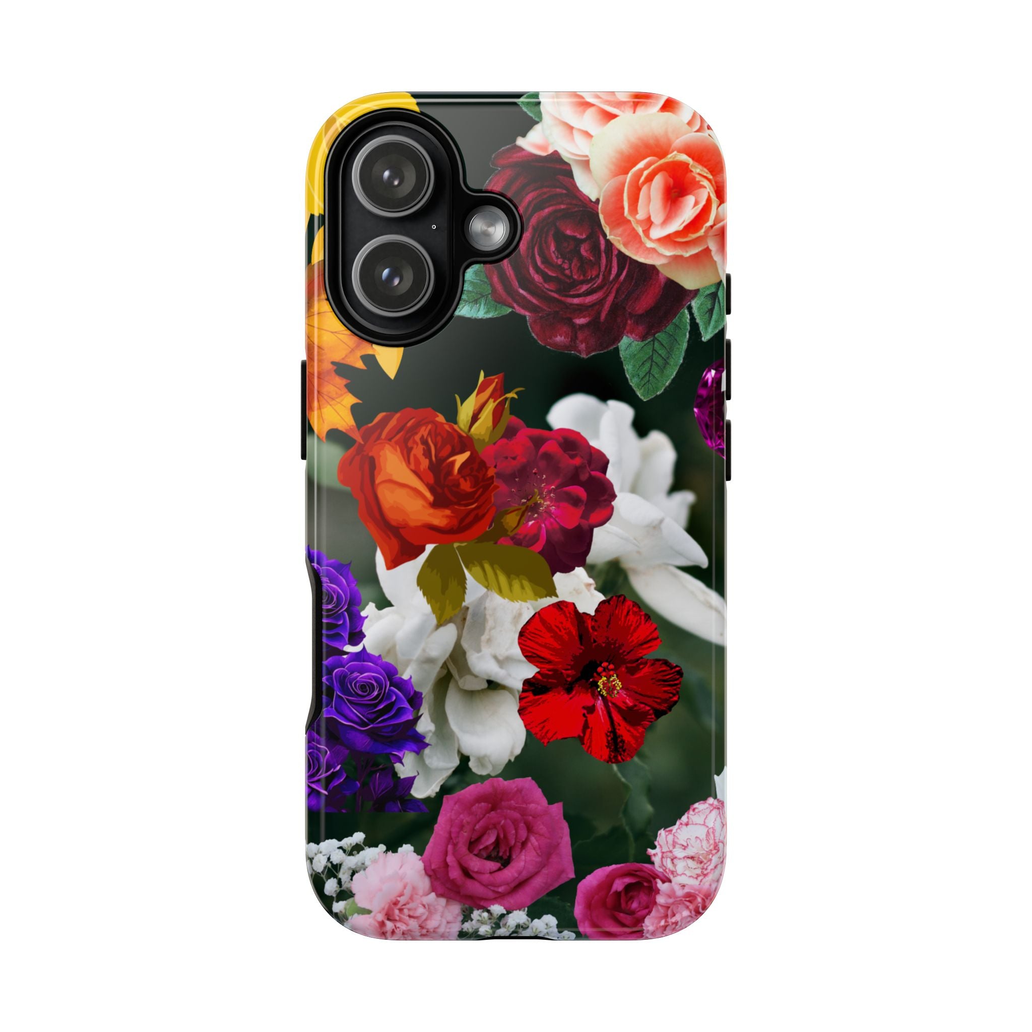 Vintage Mixed Roses Phone Case | Floral Tough Case