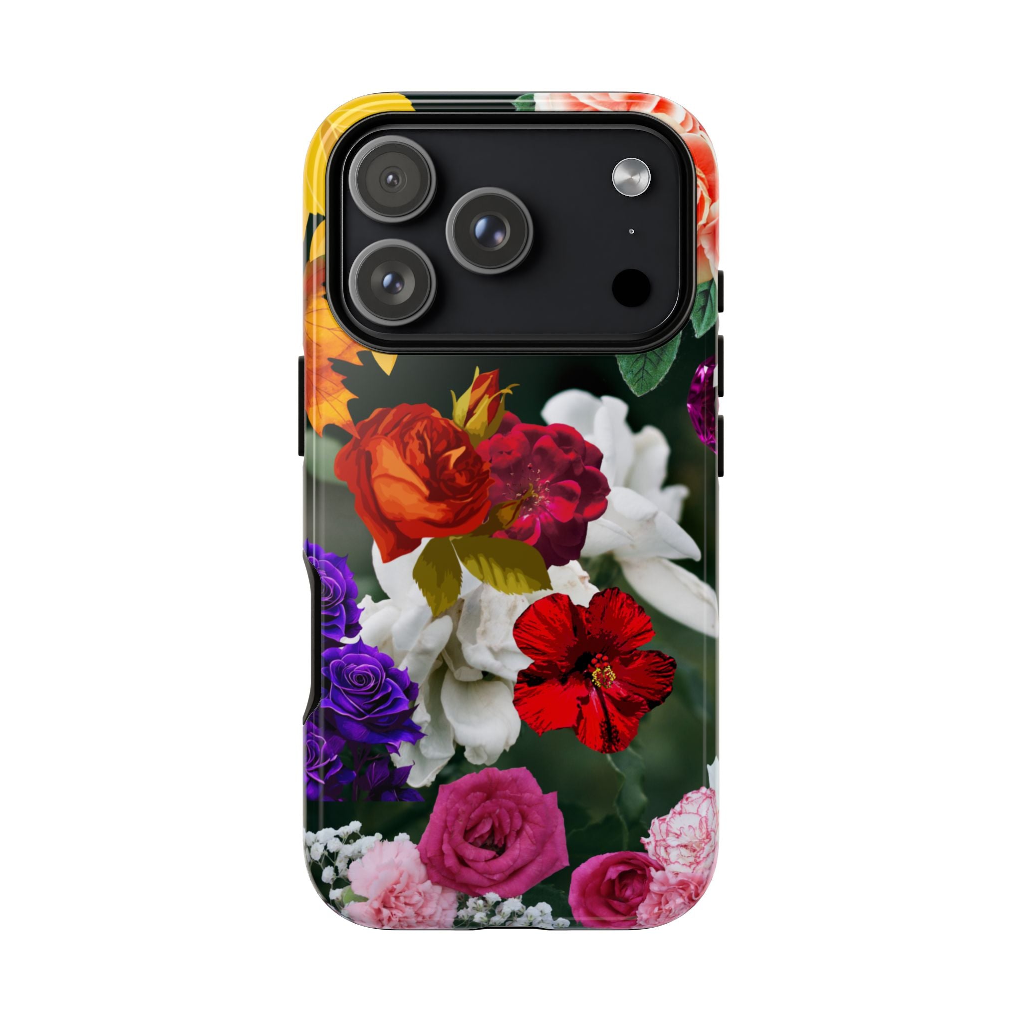 Vintage Mixed Roses Phone Case | Floral Tough Case