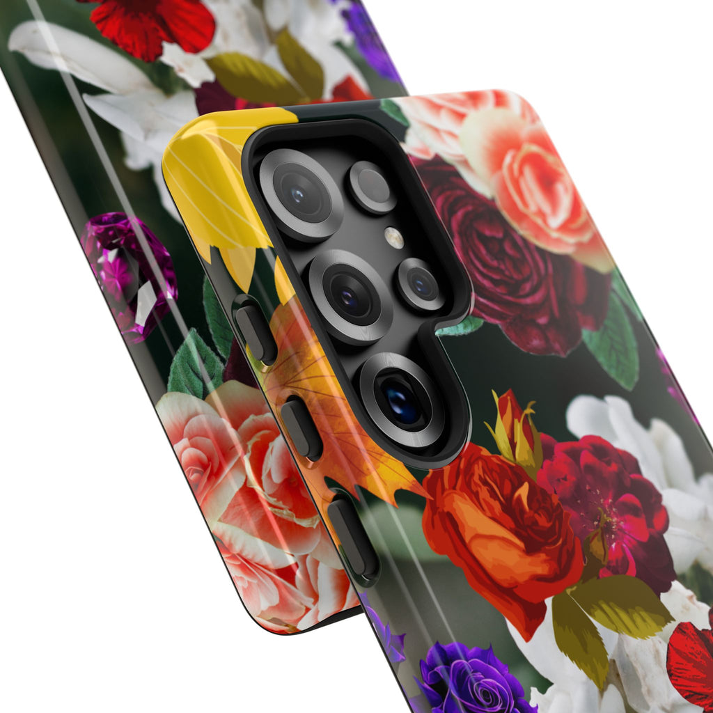 Vintage Mixed Roses Phone Case | Floral Tough Case