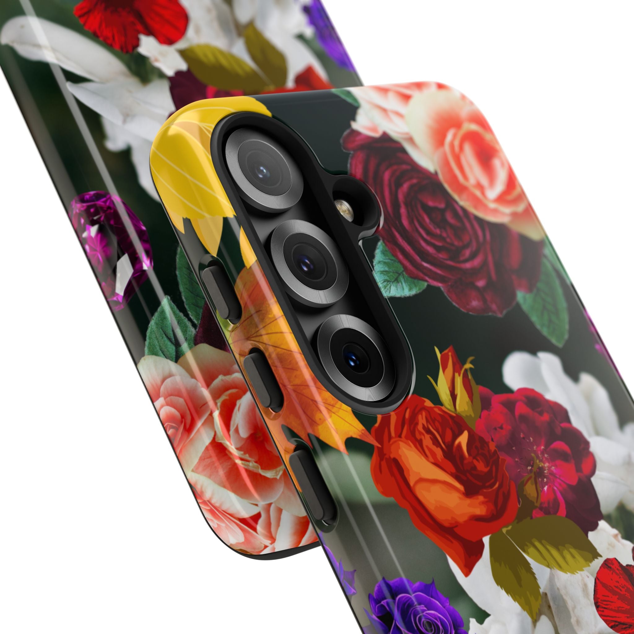 Vintage Mixed Roses Phone Case | Floral Tough Case