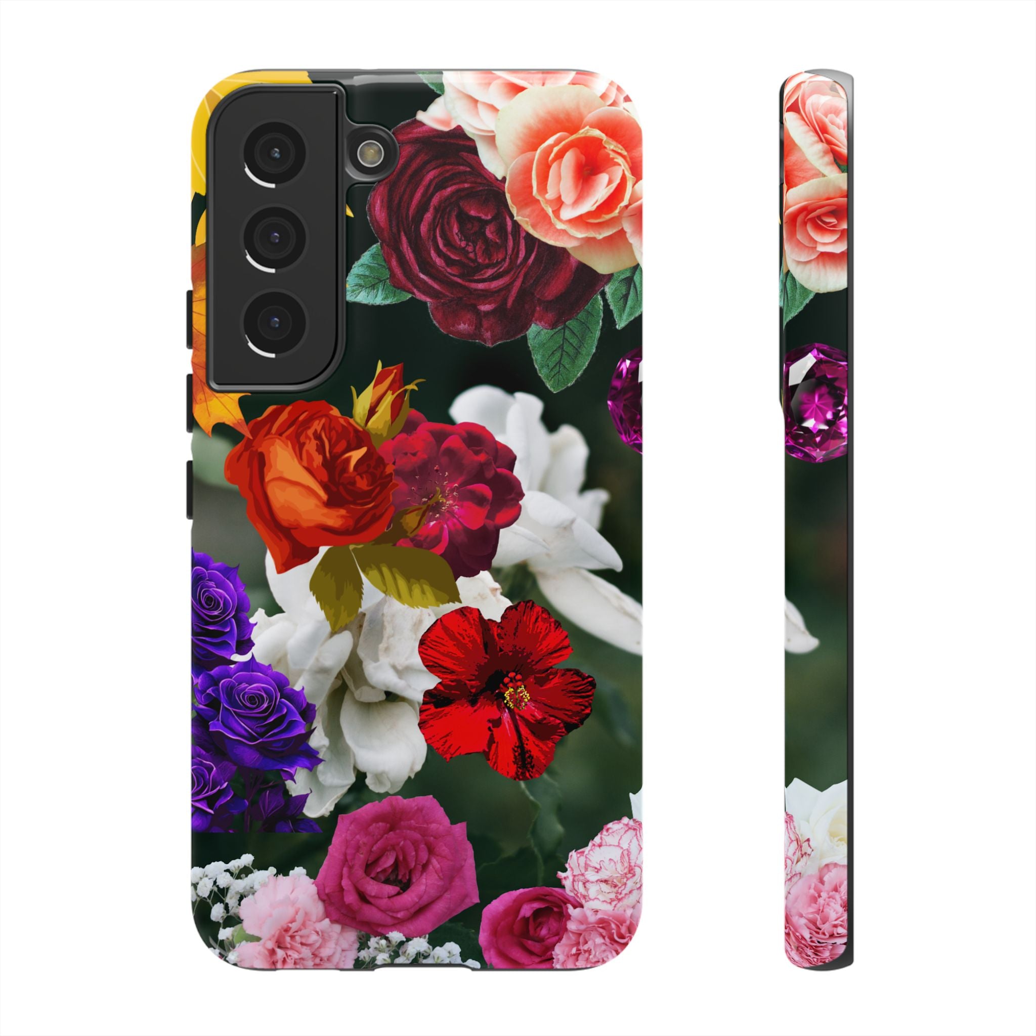Vintage Mixed Roses Phone Case | Floral Tough Case