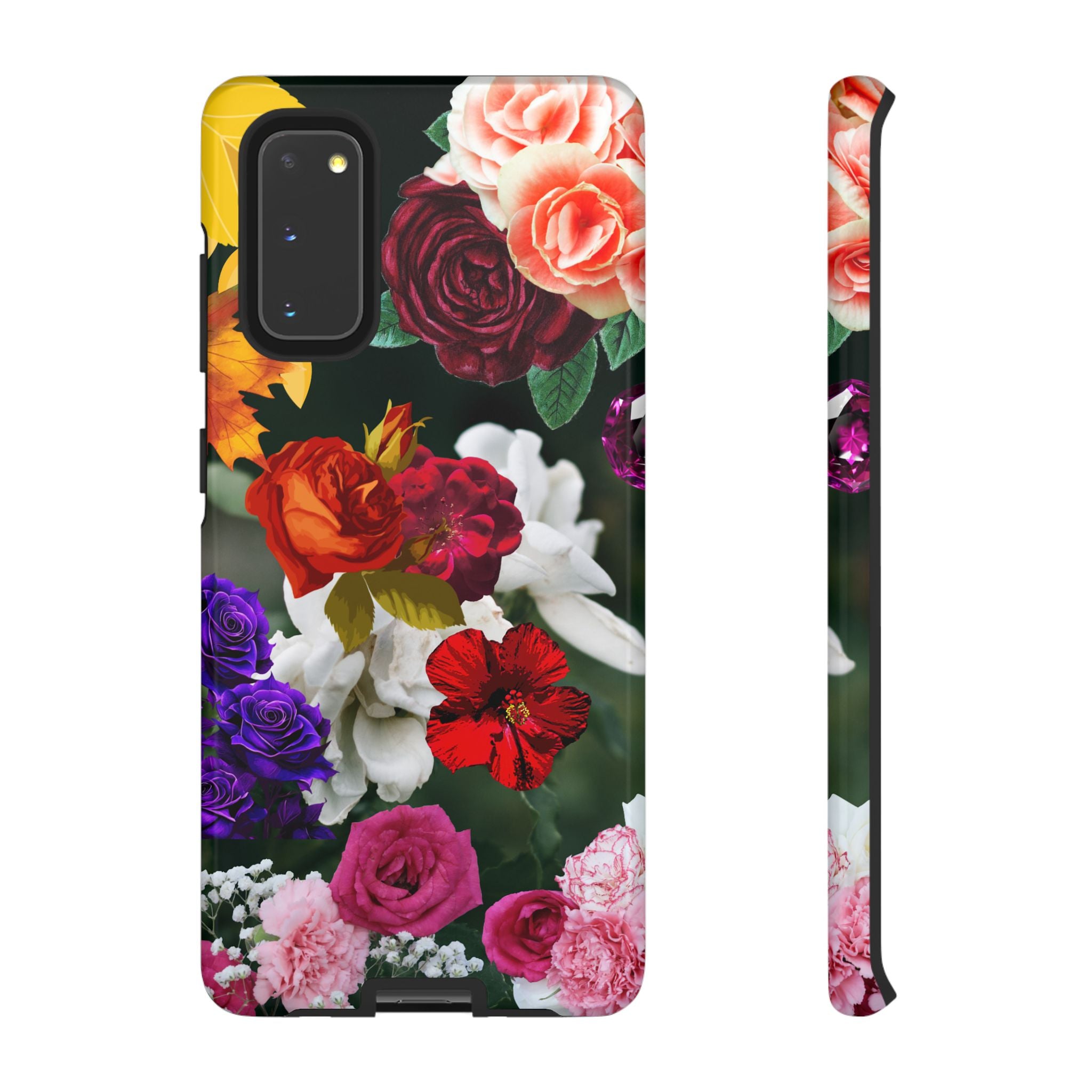 Vintage Mixed Roses Phone Case | Floral Tough Case