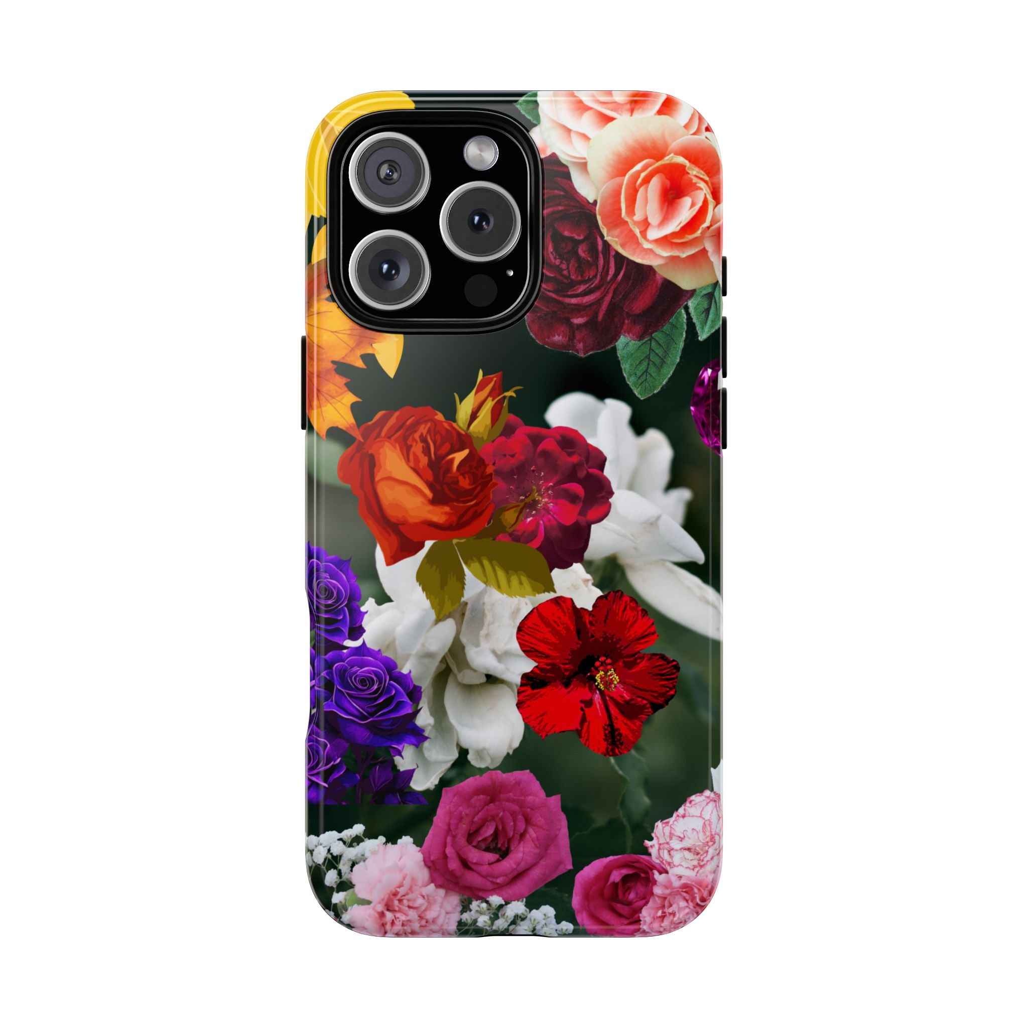 Vintage Mixed Roses Phone Case | Floral Tough Case