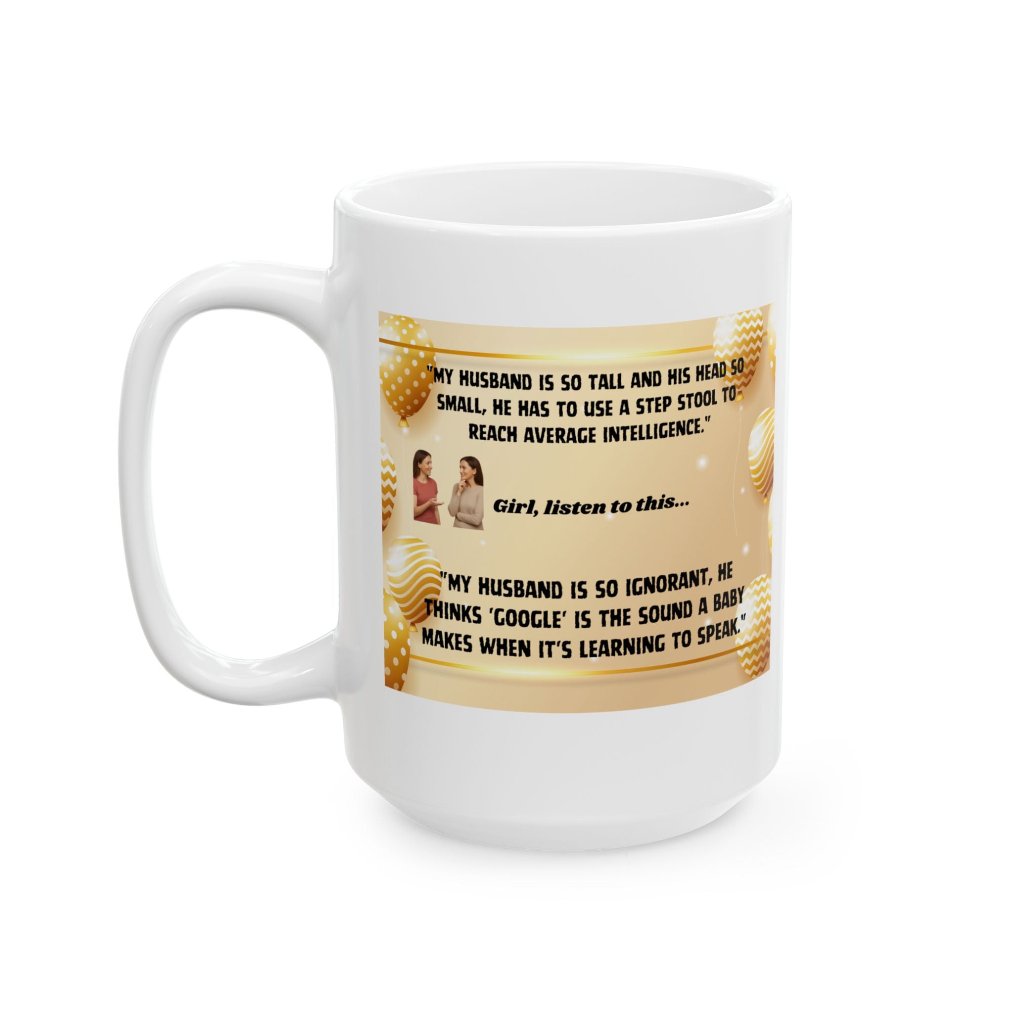 Girl Talk eye-catching detail Coffee Ceramic Mug