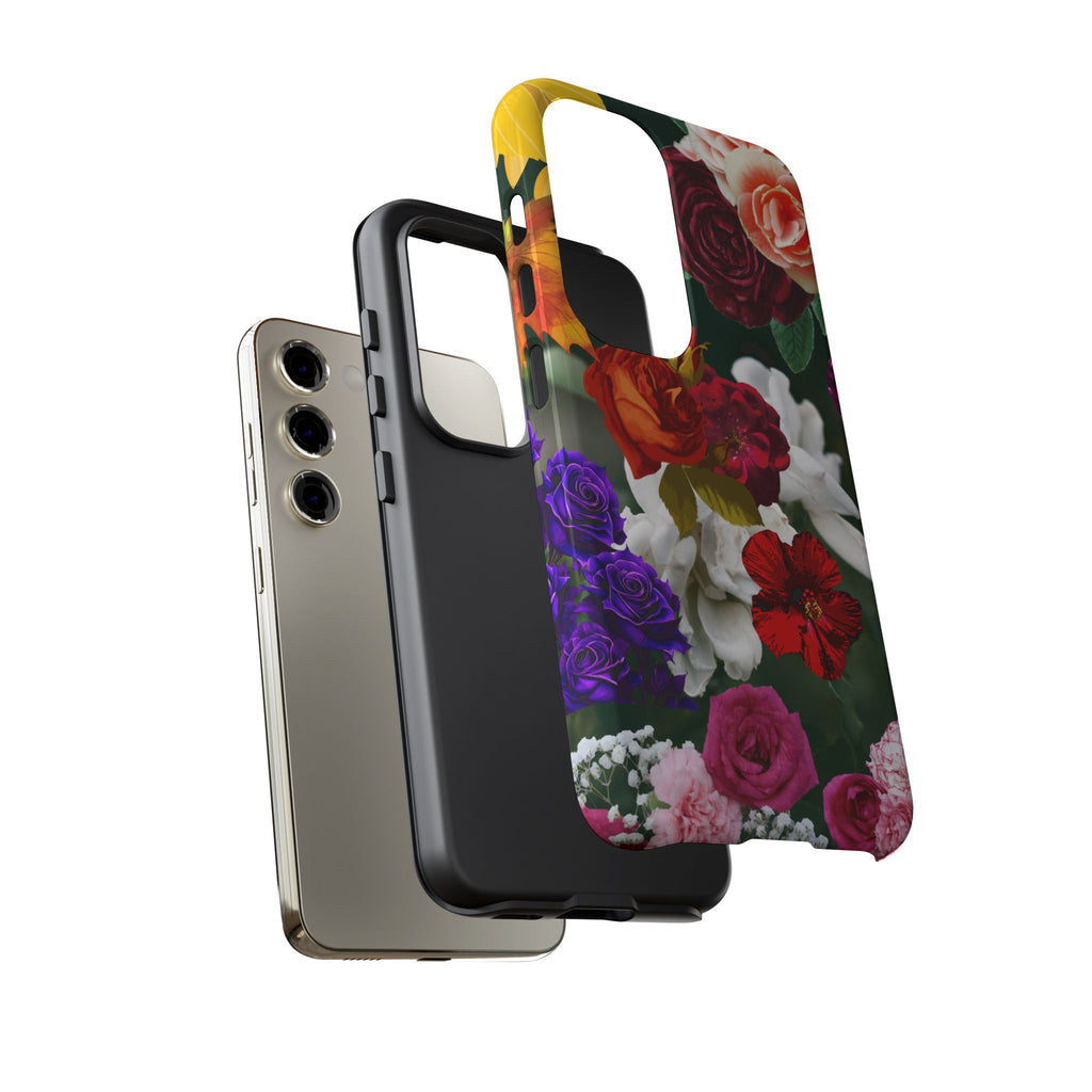 Vintage Mixed Roses Phone Case | Floral Tough Case