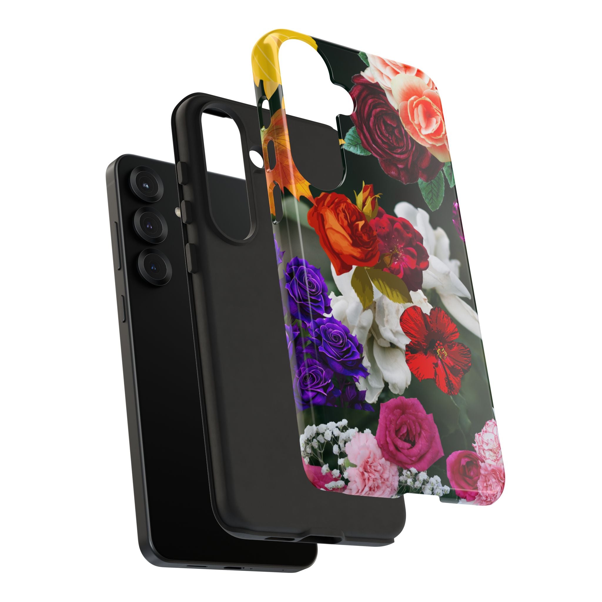 Vintage Mixed Roses Phone Case | Floral Tough Case