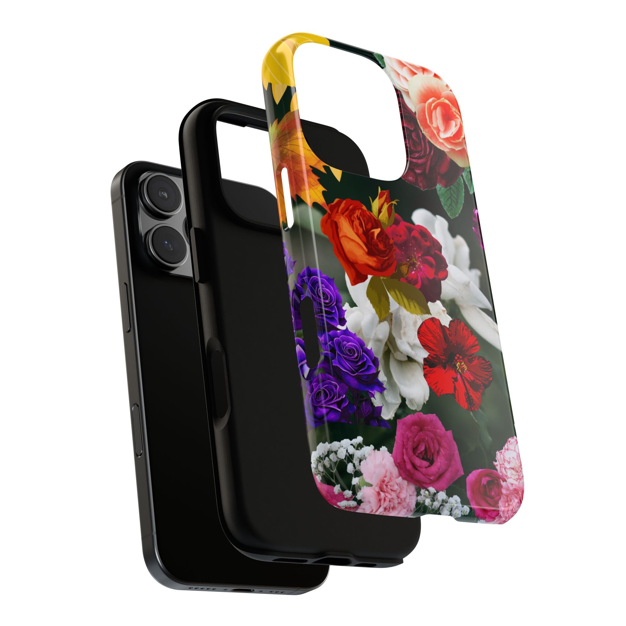 Vintage Mixed Roses Phone Case | Floral Tough Case