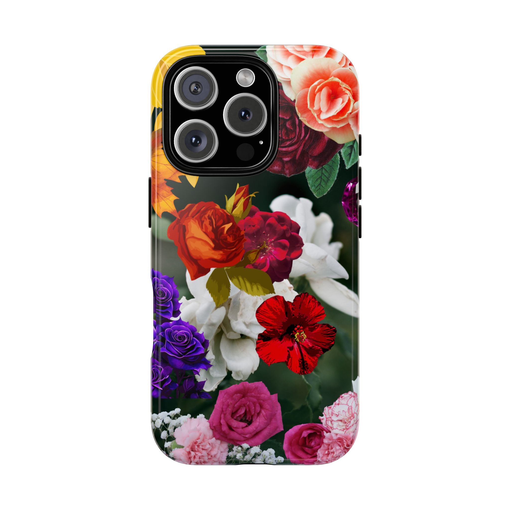 Vintage Mixed Roses Phone Case | Floral Tough Case