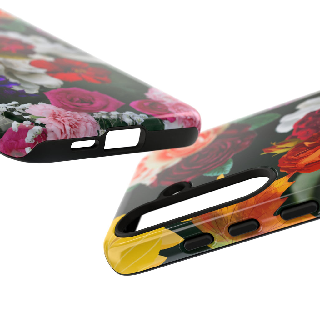 Vintage Mixed Roses Phone Case | Floral Tough Case