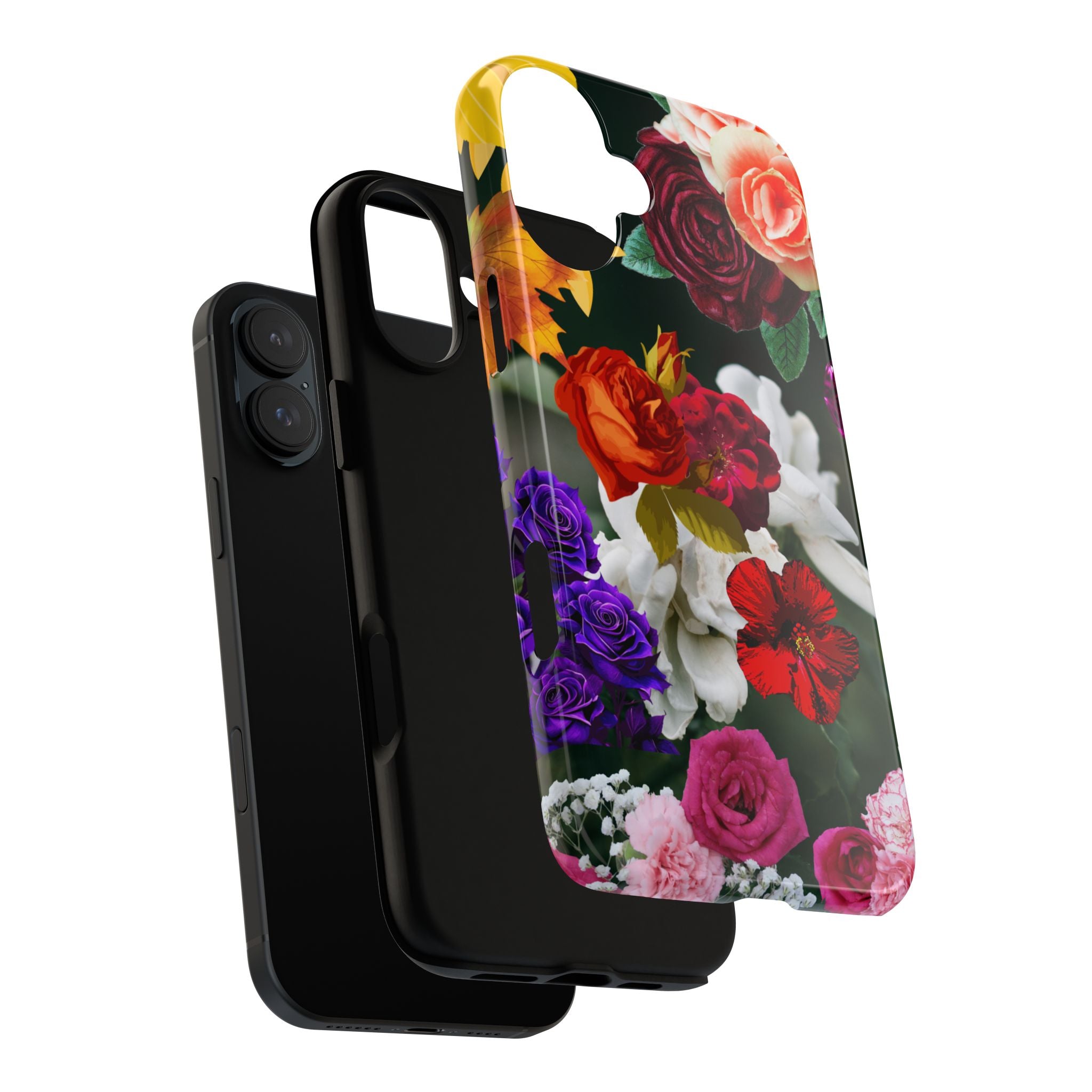 Vintage Mixed Roses Phone Case | Floral Tough Case