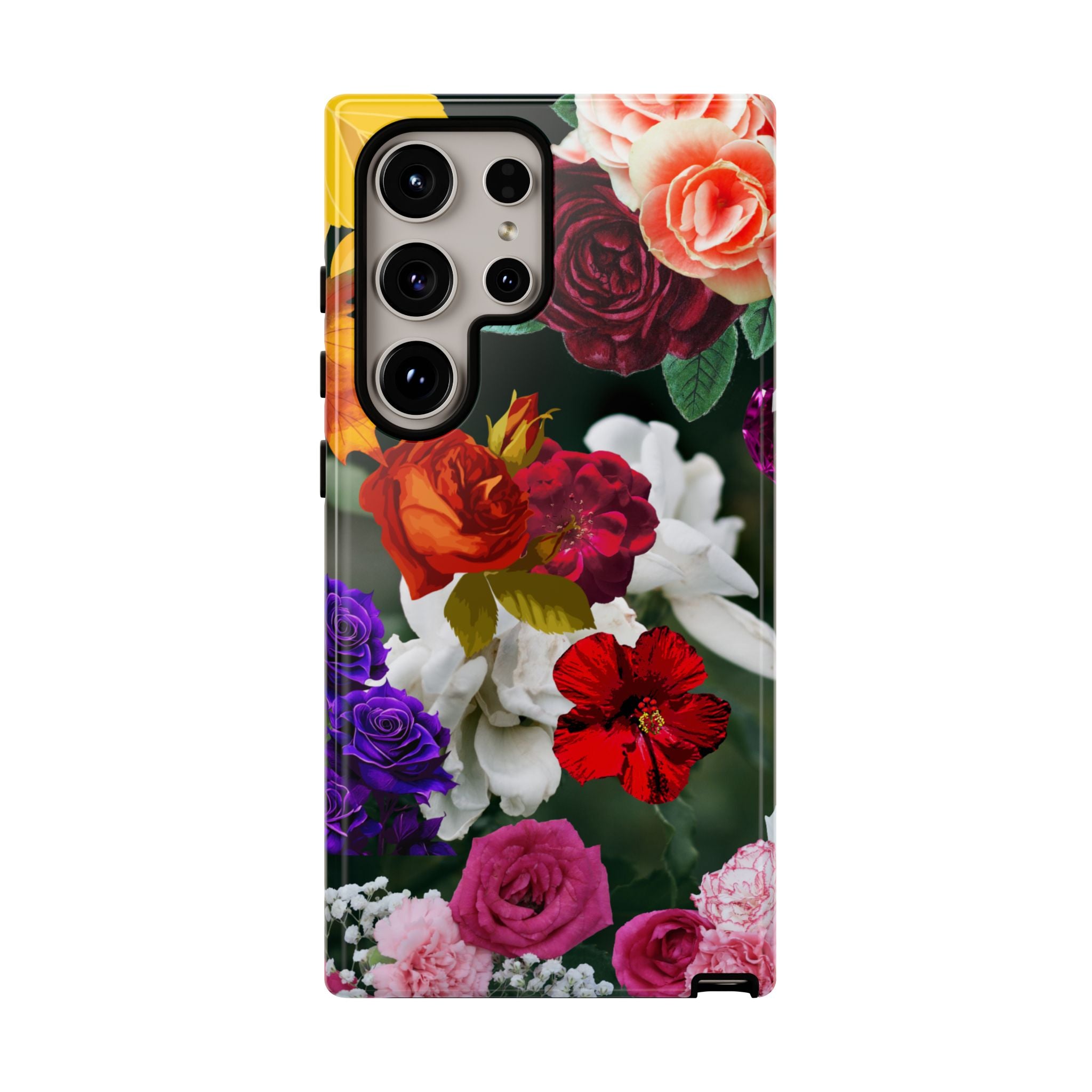 Vintage Mixed Roses Phone Case | Floral Tough Case