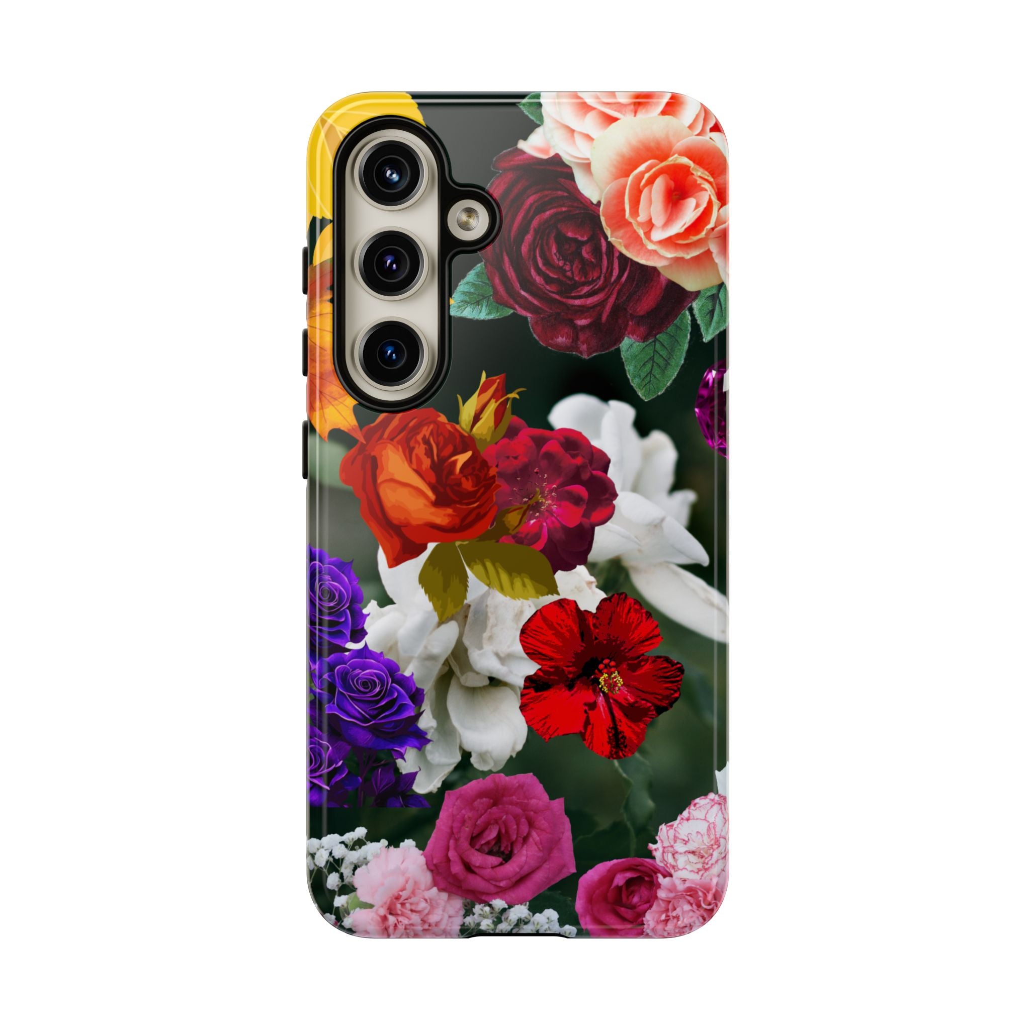 Vintage Mixed Roses Phone Case | Floral Tough Case