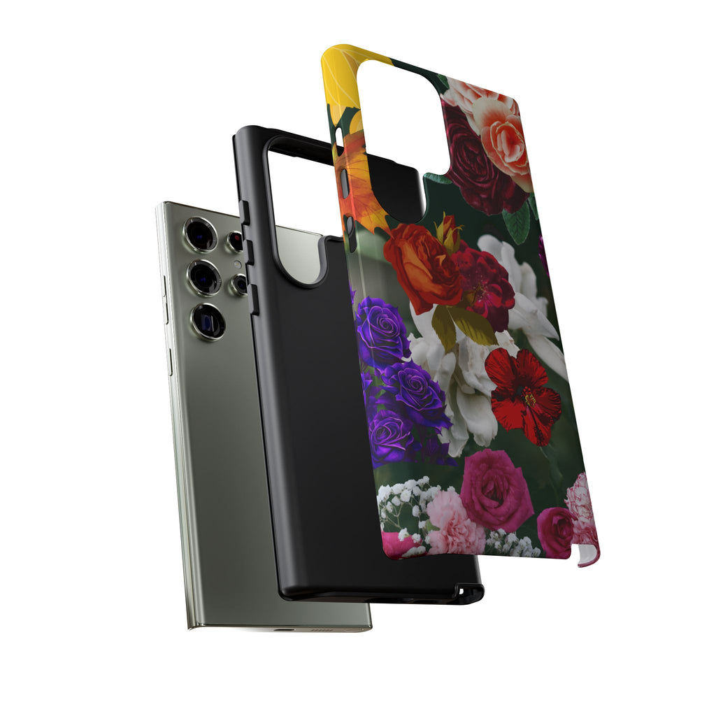 Vintage Mixed Roses Phone Case | Floral Tough Case