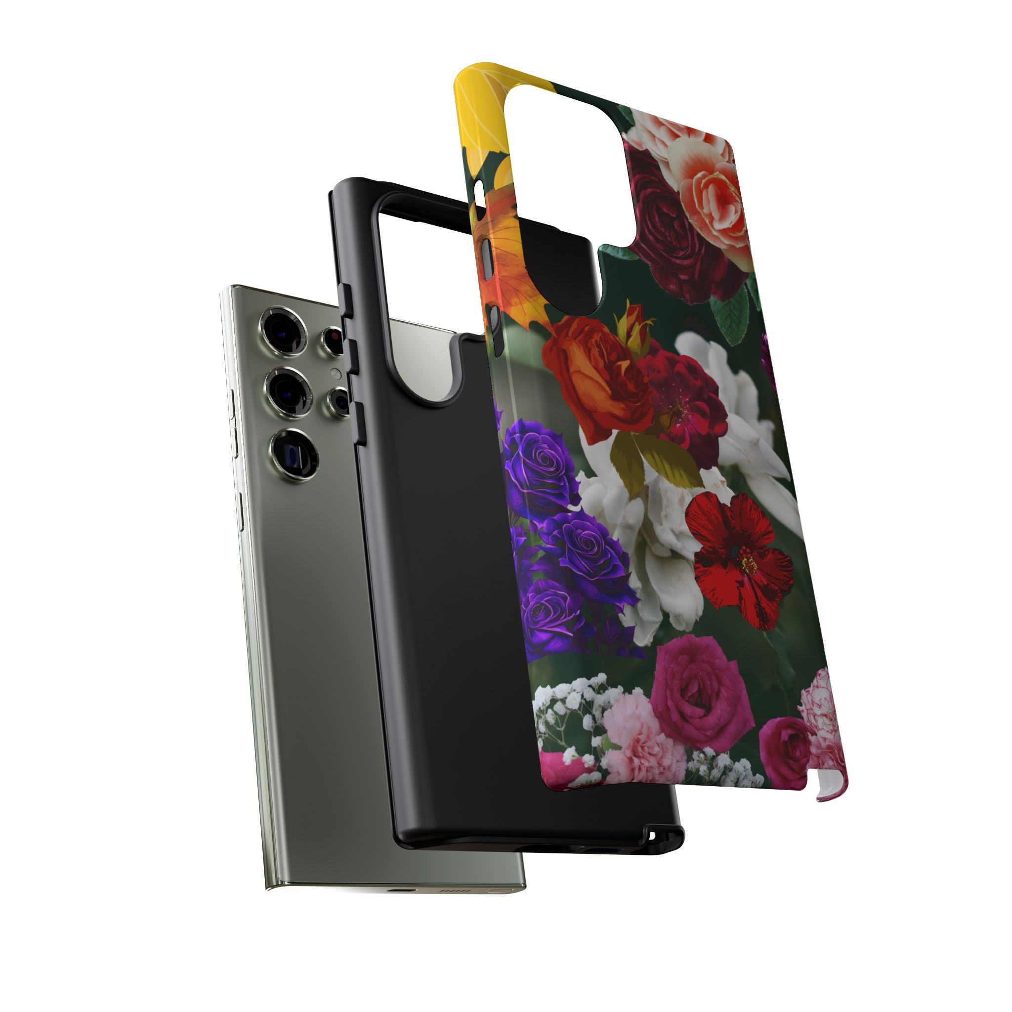 Vintage Mixed Roses Phone Case | Floral Tough Case