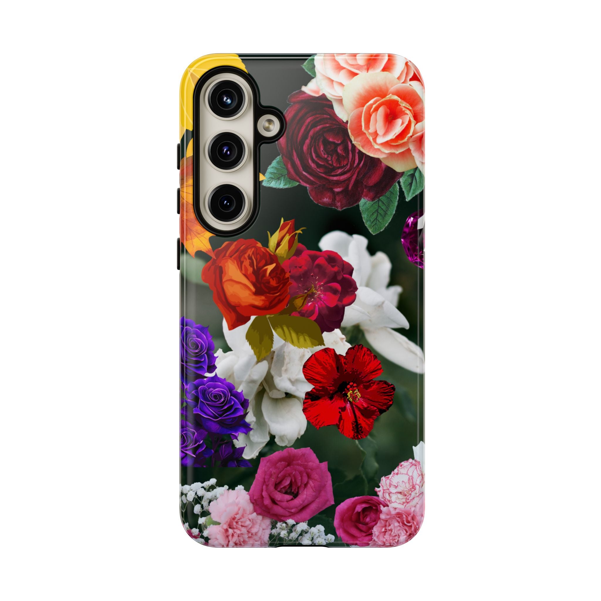 Vintage Mixed Roses Phone Case | Floral Tough Case