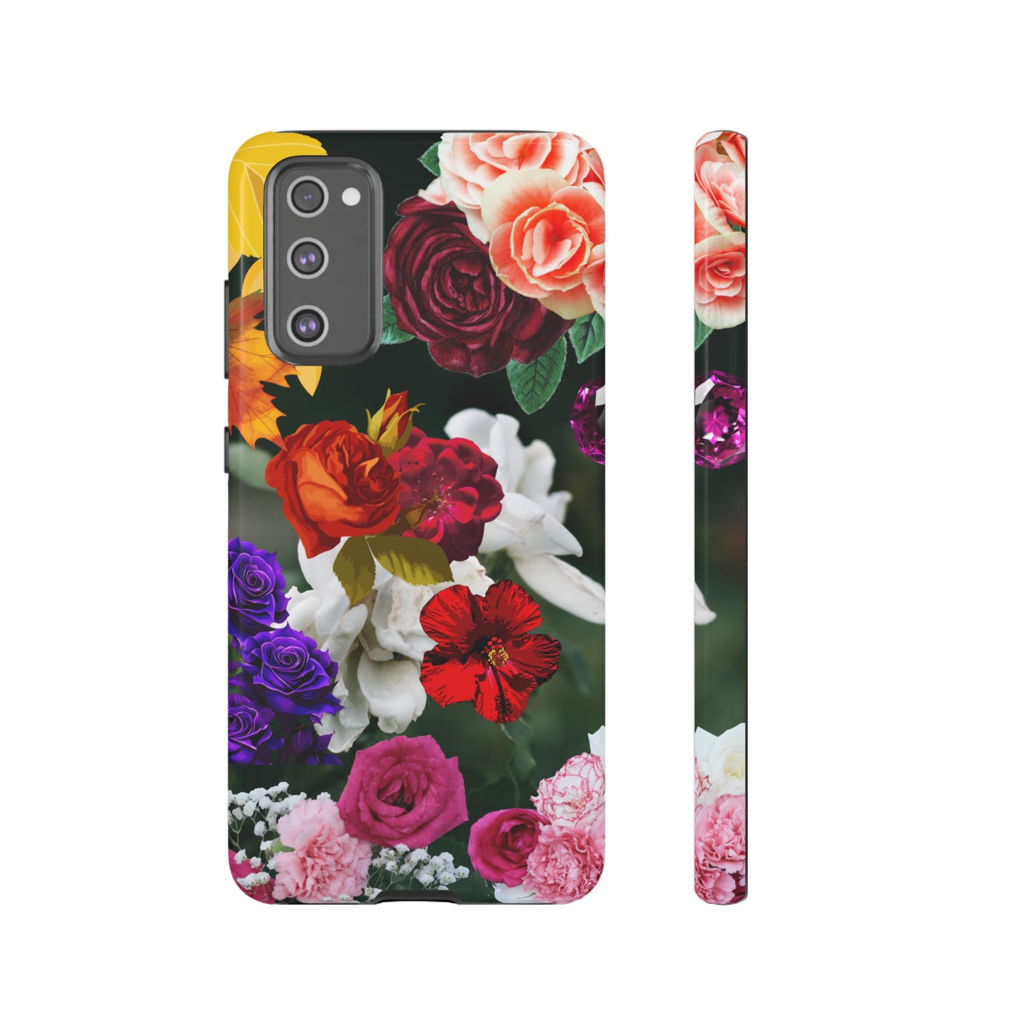 Vintage Mixed Roses Phone Case | Floral Tough Case