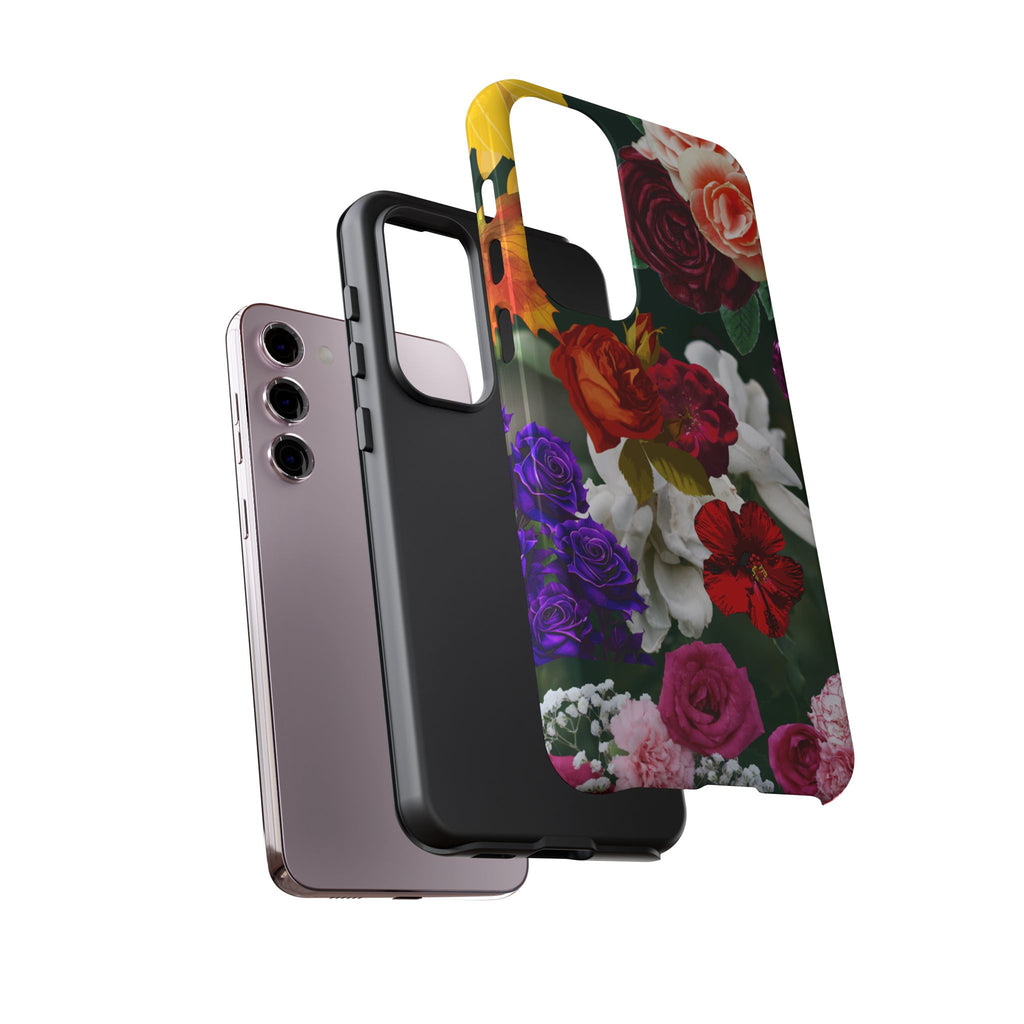 Vintage Mixed Roses Phone Case | Floral Tough Case