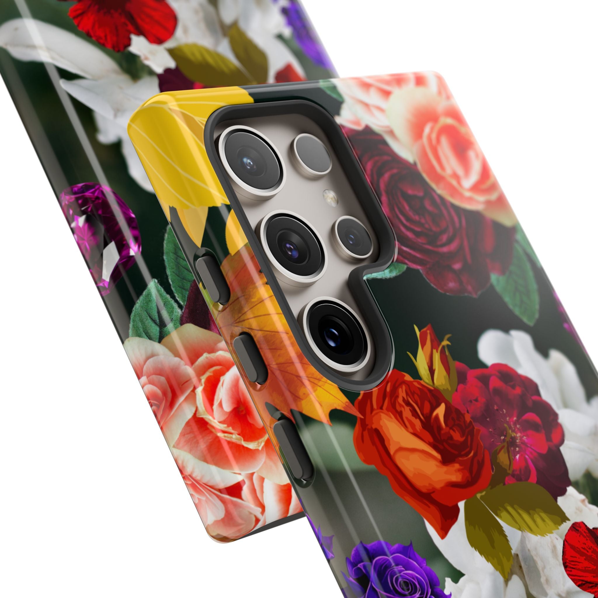 Vintage Mixed Roses Phone Case | Floral Tough Case
