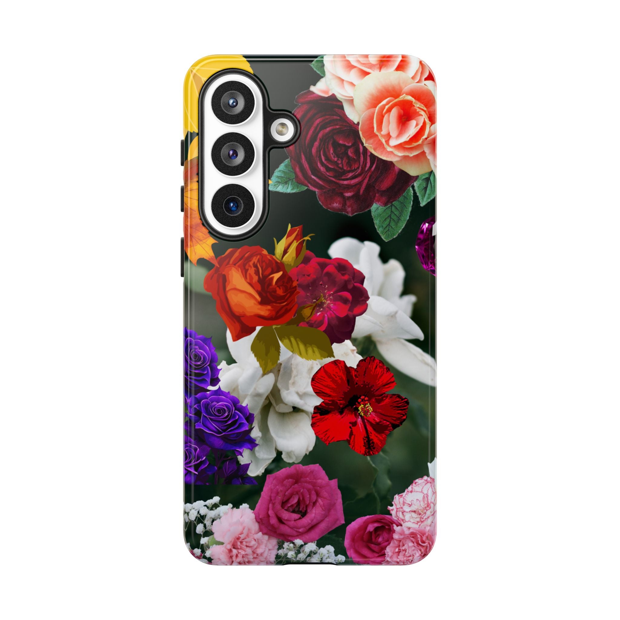Vintage Mixed Roses Phone Case | Floral Tough Case