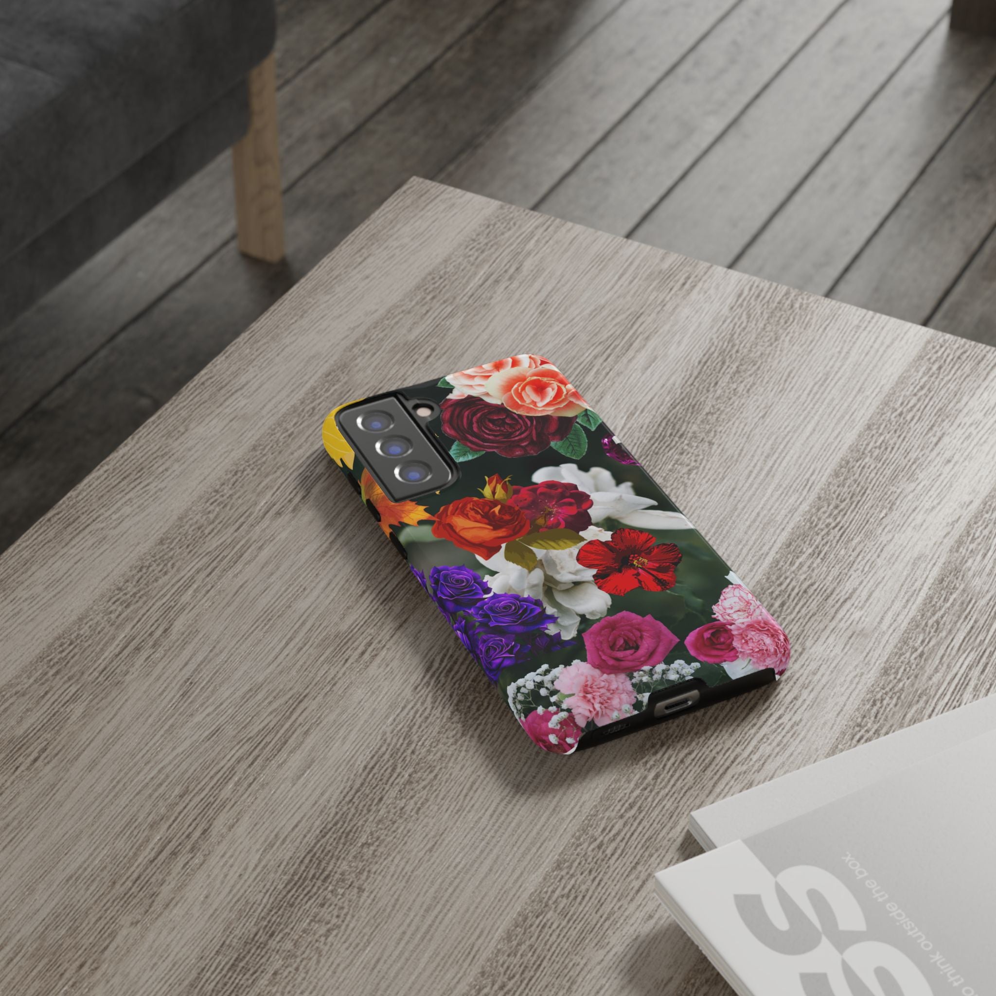Vintage Mixed Roses Phone Case | Floral Tough Case