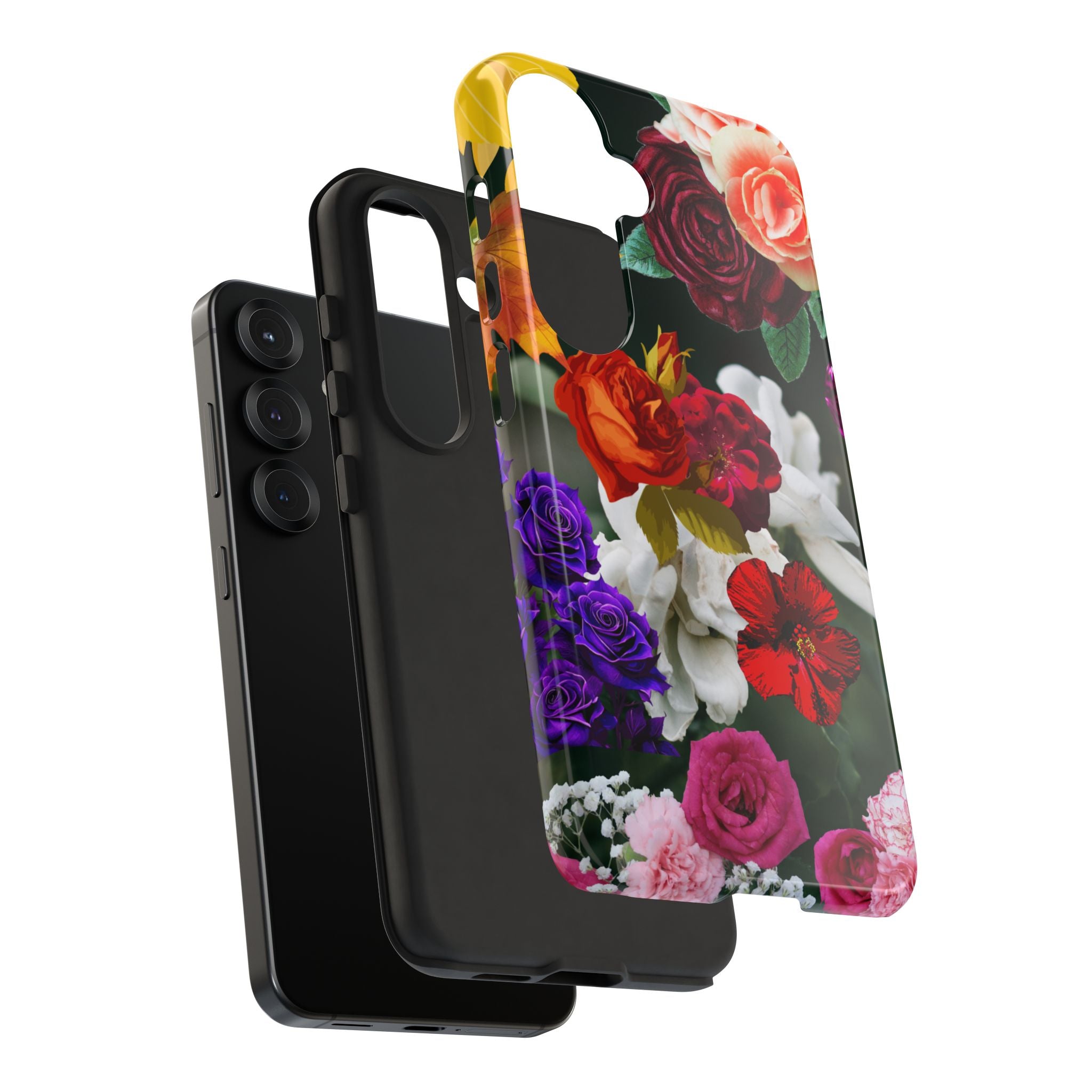 Vintage Mixed Roses Phone Case | Floral Tough Case