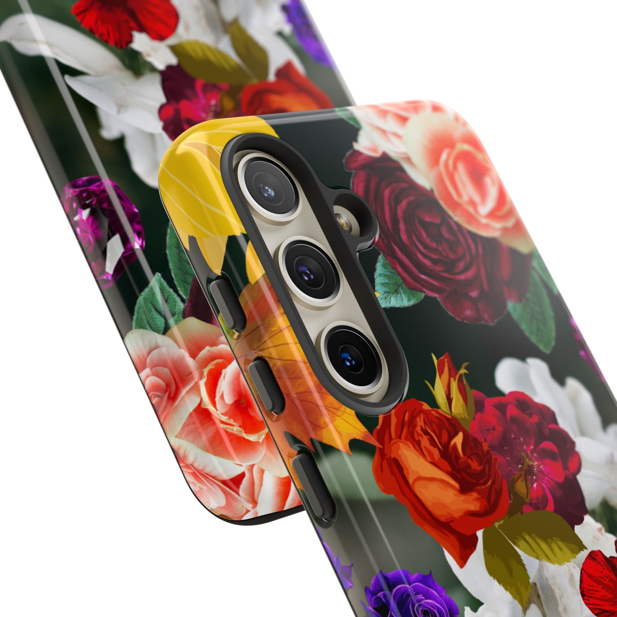 Vintage Mixed Roses Phone Case | Floral Tough Case