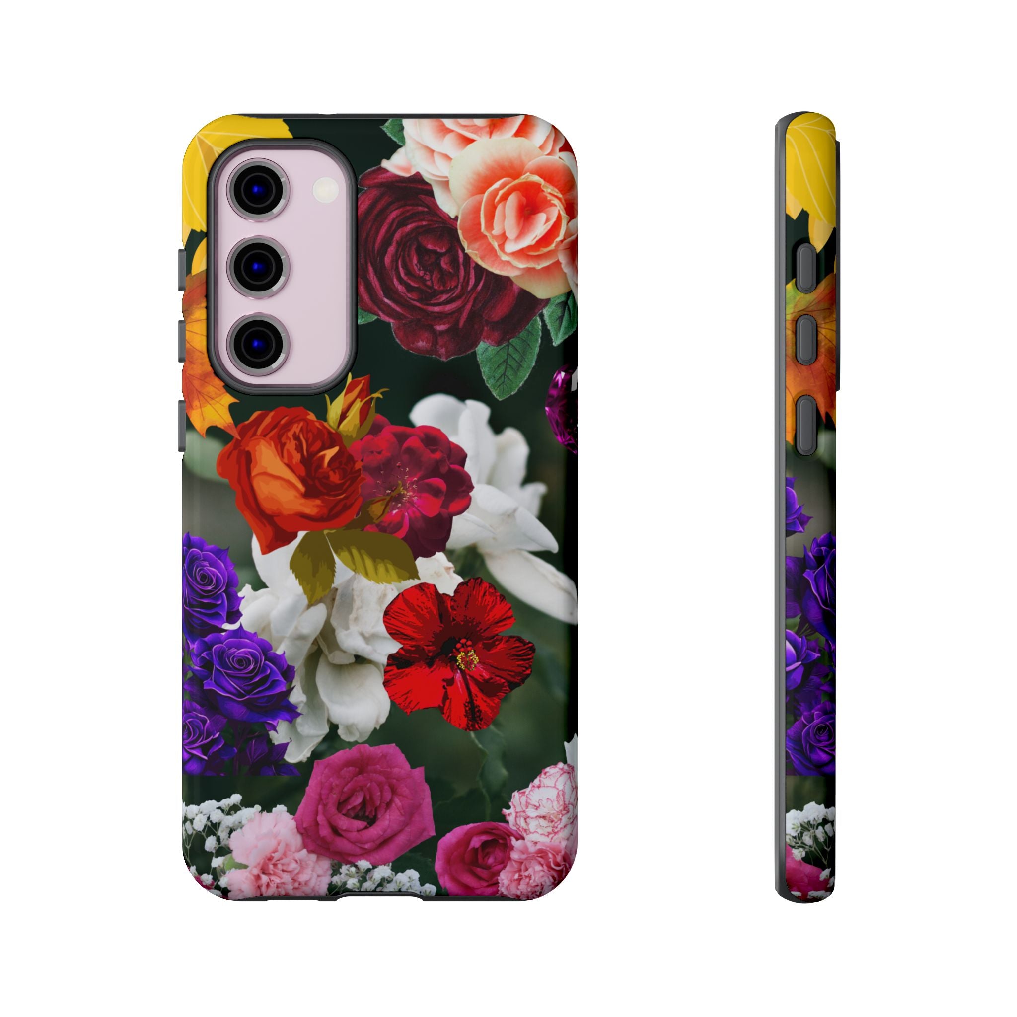 Vintage Mixed Roses Phone Case | Floral Tough Case